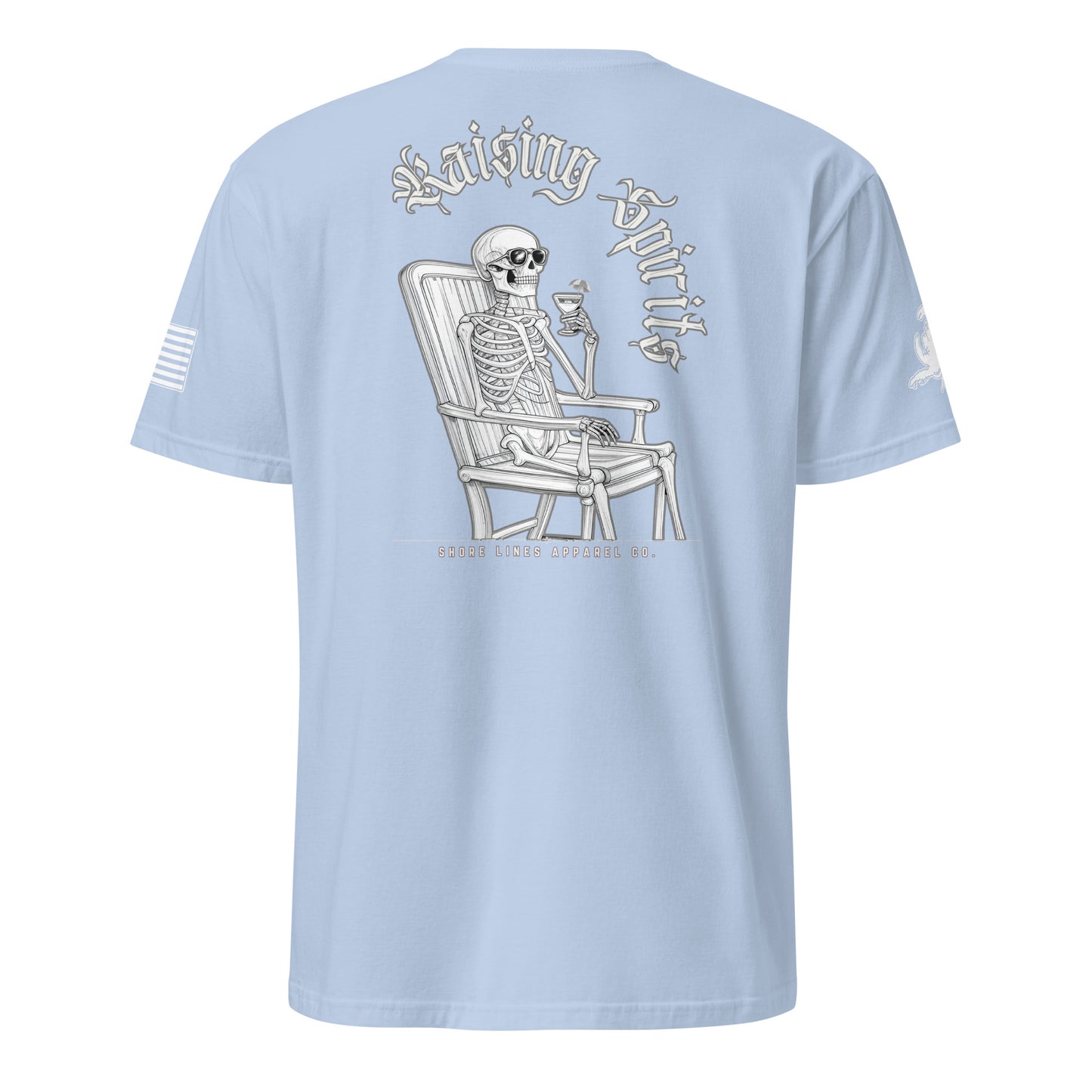 Raising Spirits | Short Sleeve P-lightblue-Shore Lines Apparel Co.