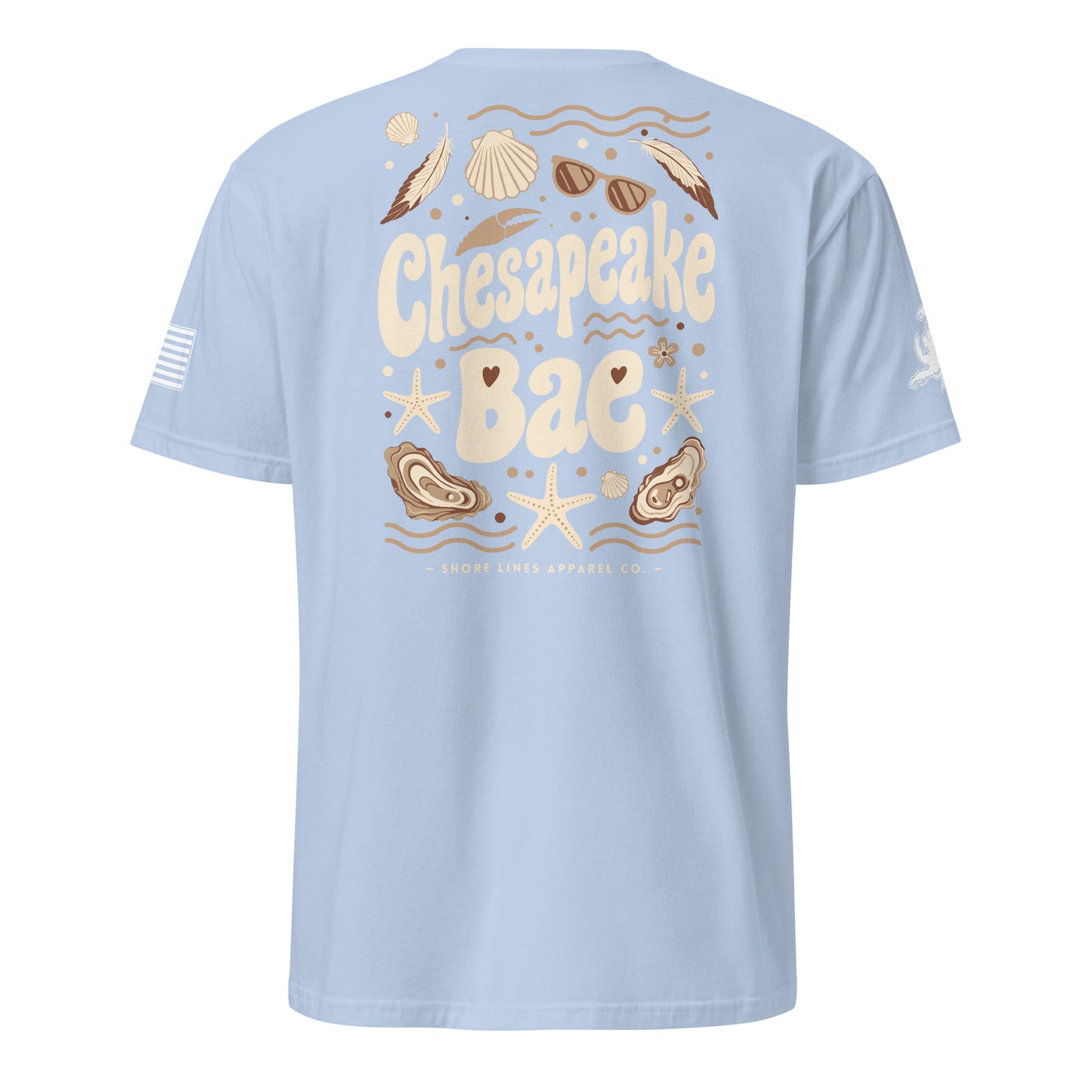 Chesapeake Bae | Short Sleeve P-lightblue-Shore Lines Apparel Co.™