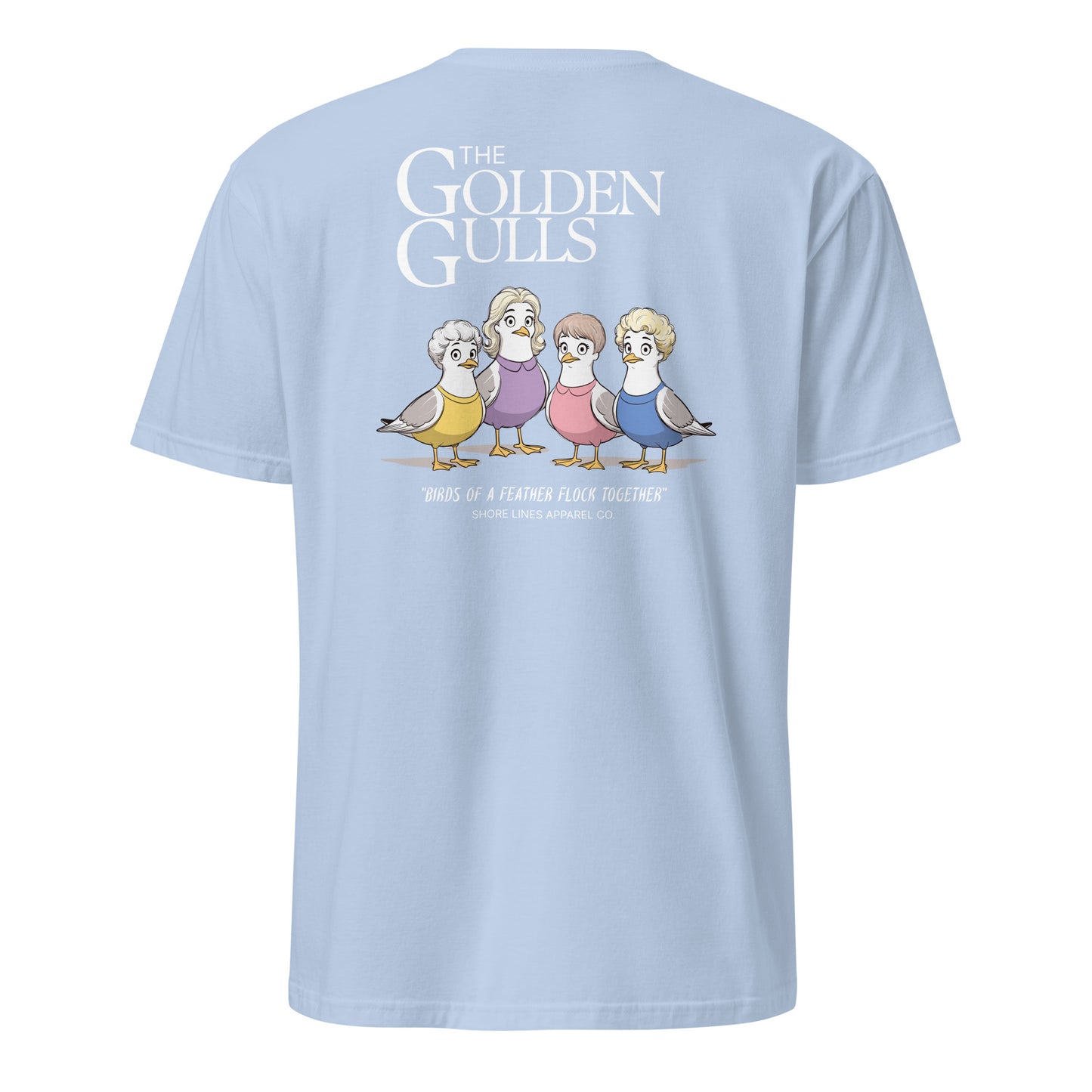 The Golden Gulls | Short Sleeve-lightblue-Shore Lines Apparel Co.™