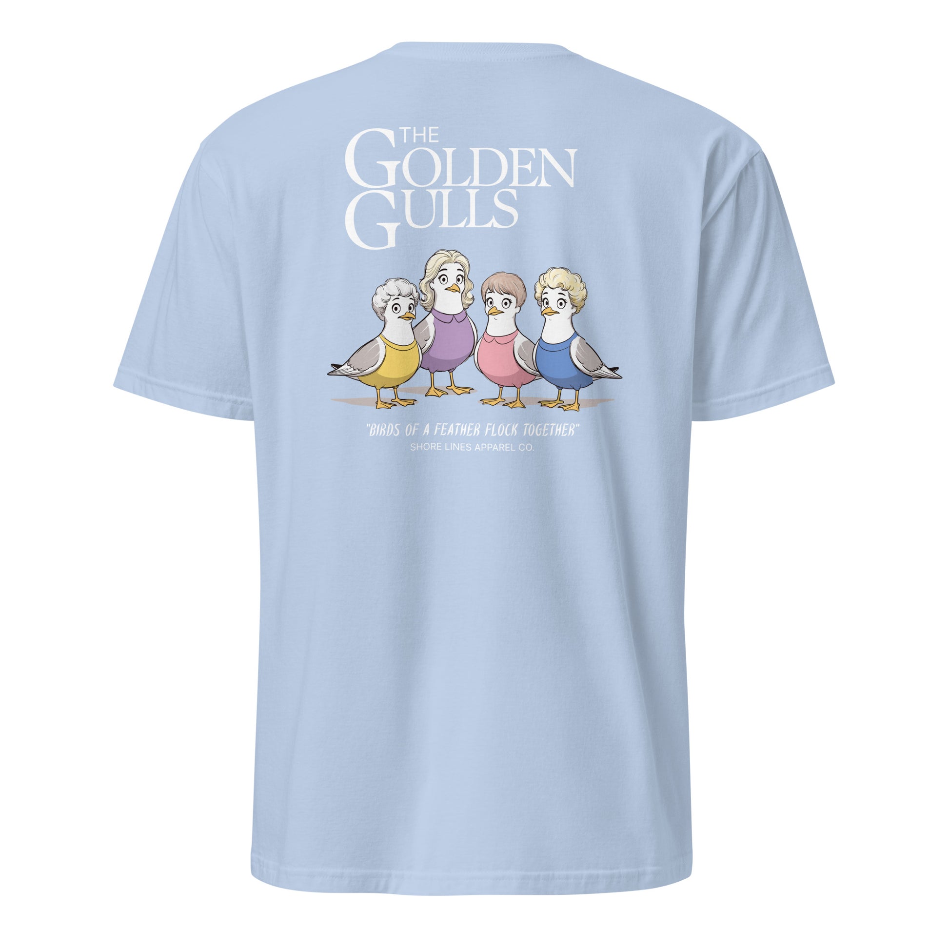 The Golden Gulls | Short Sleeve-lightblue-Shore Lines Apparel Co.™