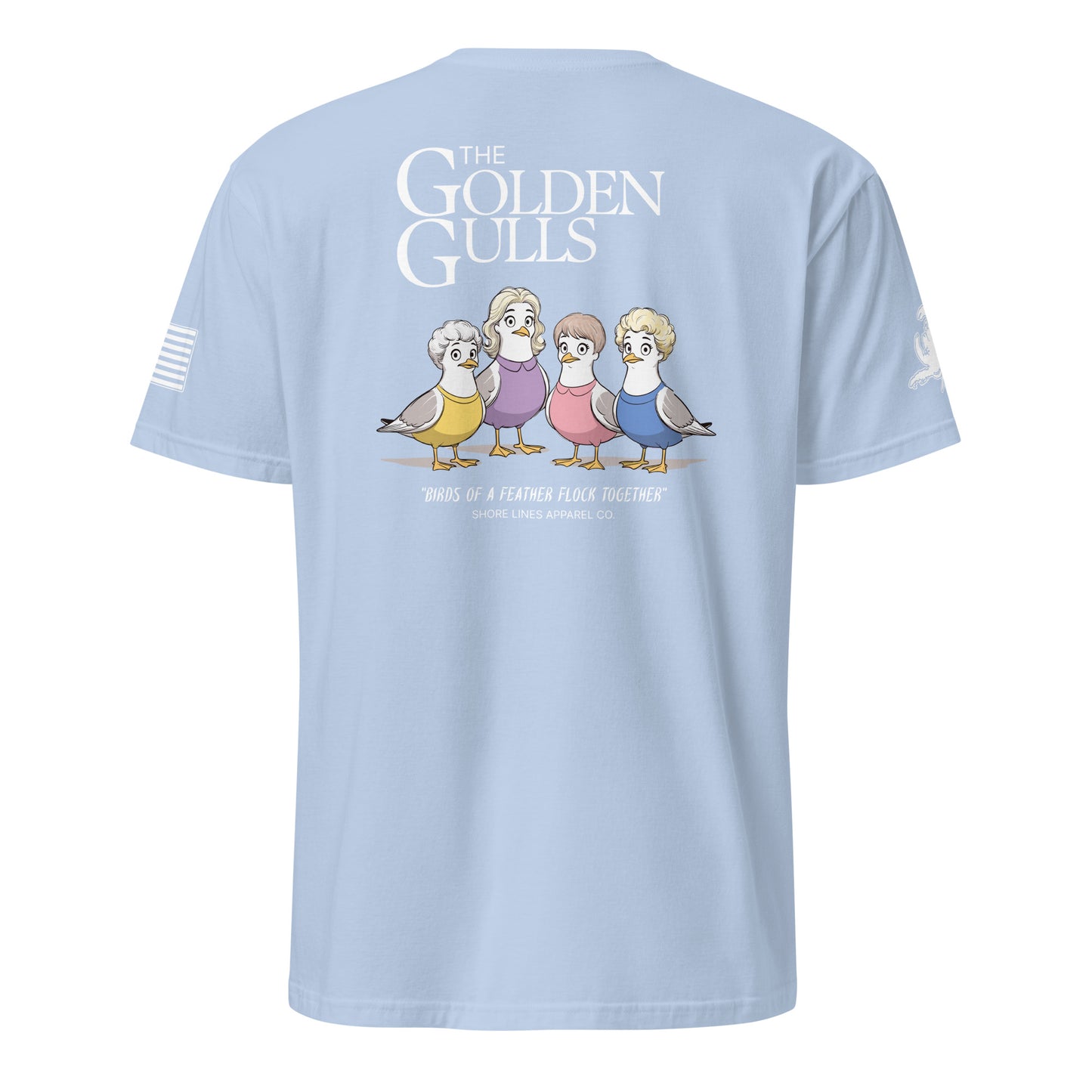The Golden Gulls | Short Sleeve P-lightblue-Shore Lines Apparel Co.™