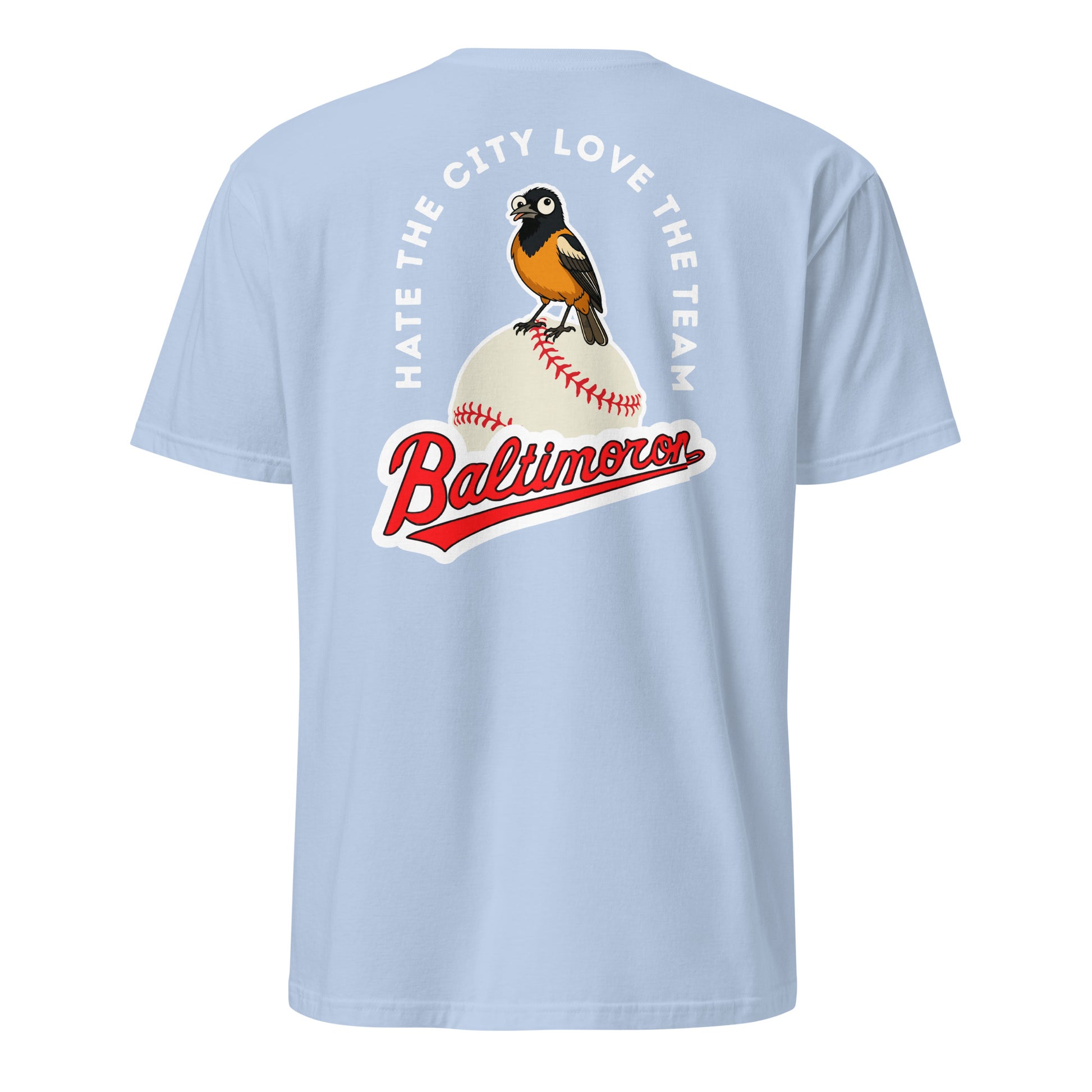 Baltimoron Orioles | Short Sleeve-lightblue-Shore Lines Apparel Co.™
