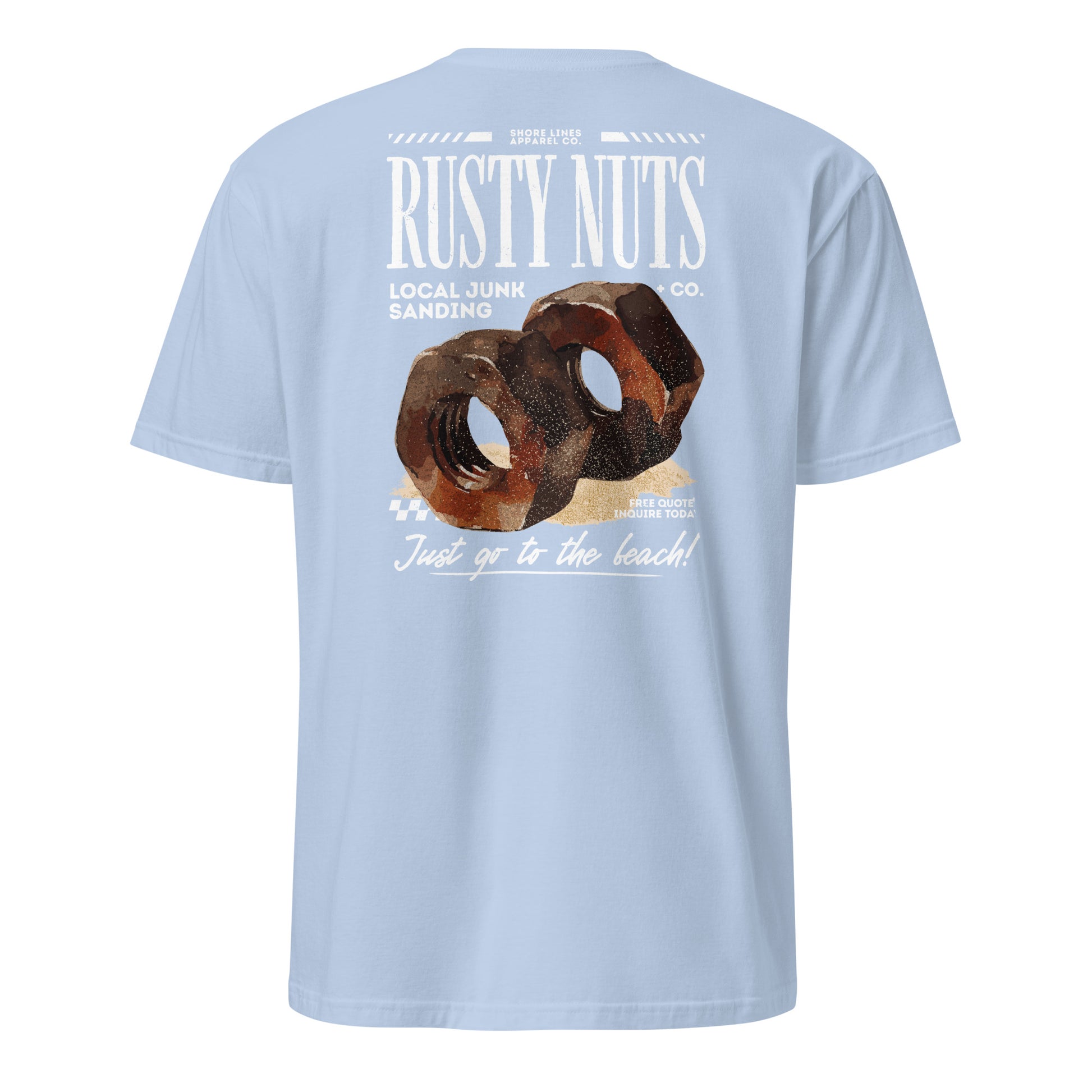 Rusty Nuts | Short Sleeve-lightblue-Shore Lines Apparel Co.™