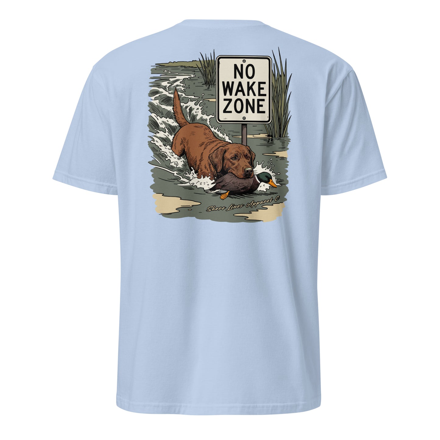 No Wake Zone | Short Sleeve-lightblue-Shore Lines Apparel Co.™