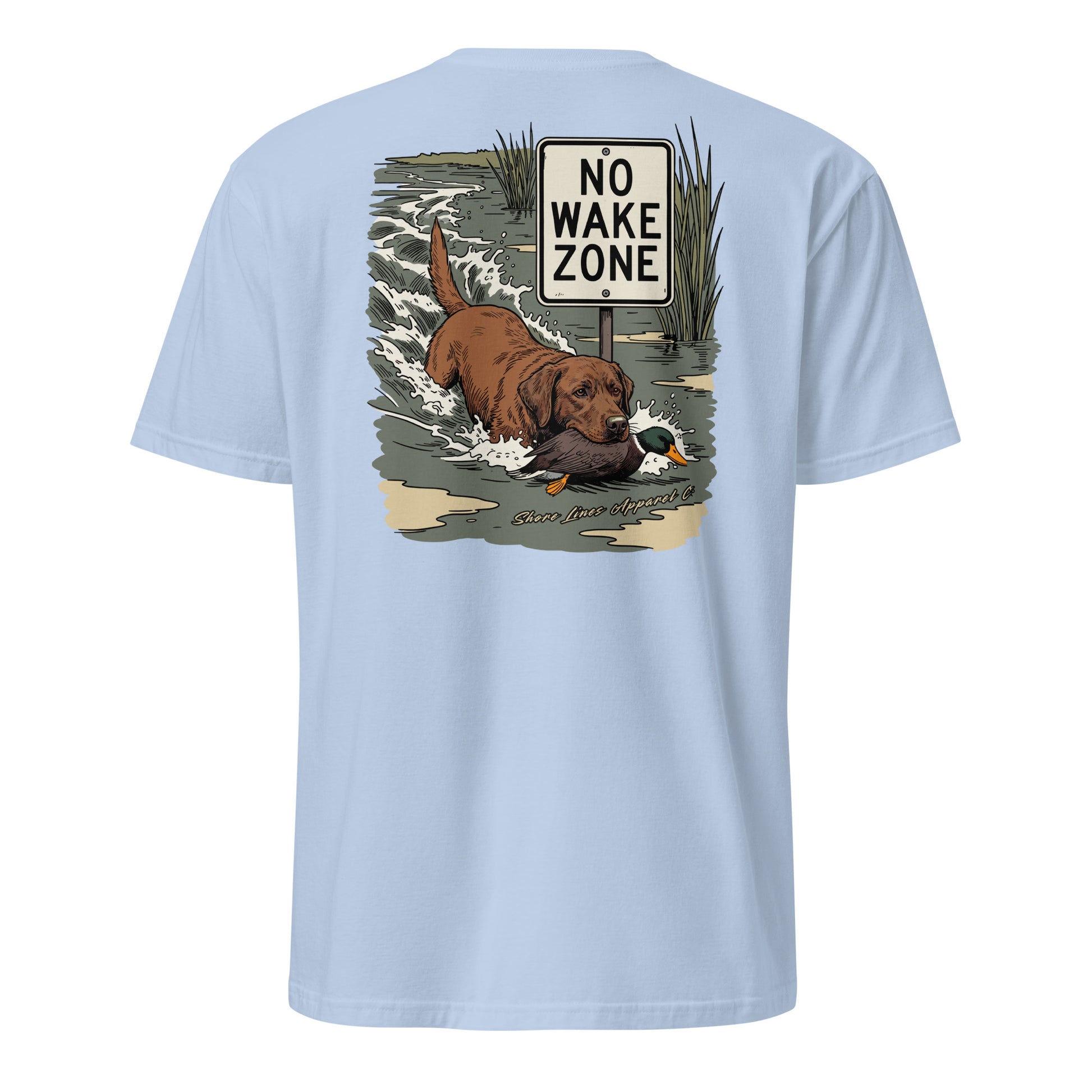 No Wake Zone | Short Sleeve-lightblue-Shore Lines Apparel Co.™
