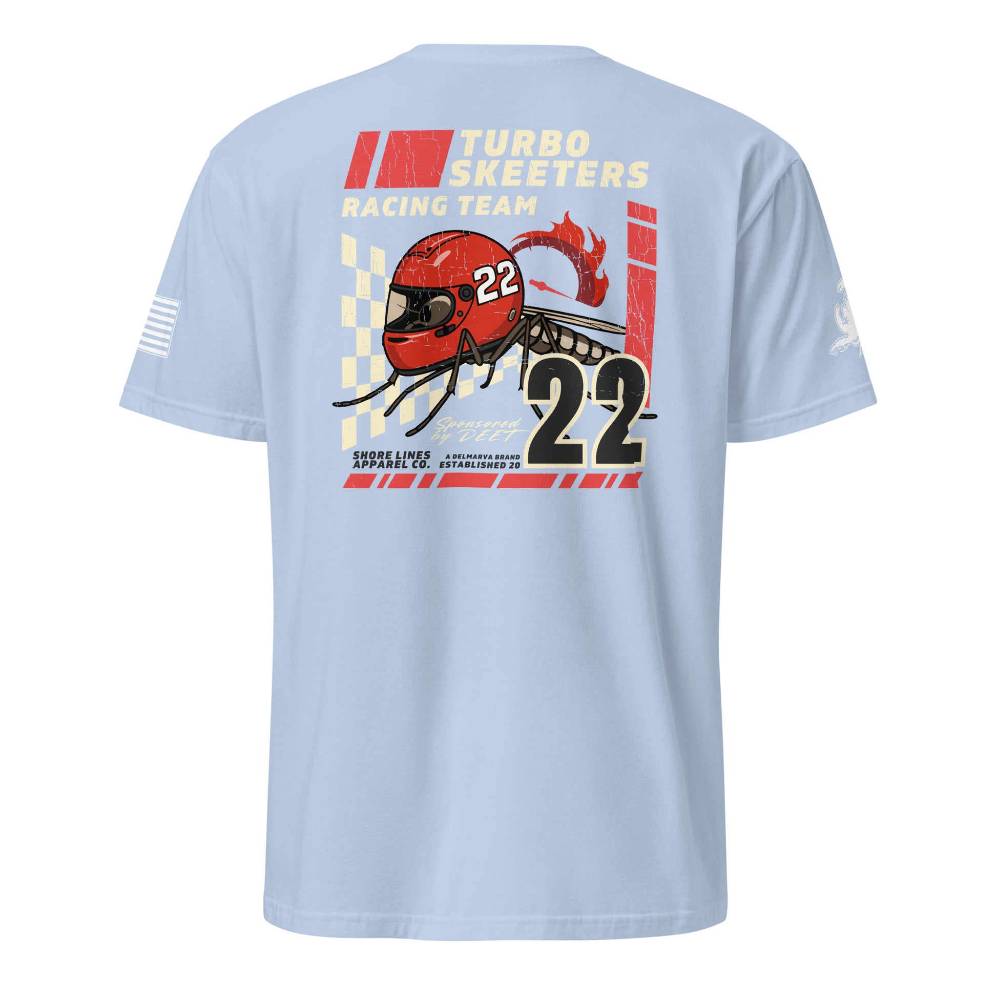 Turbo Skeeters | Short Sleeve P-lightblue-Shore Lines Apparel Co.™
