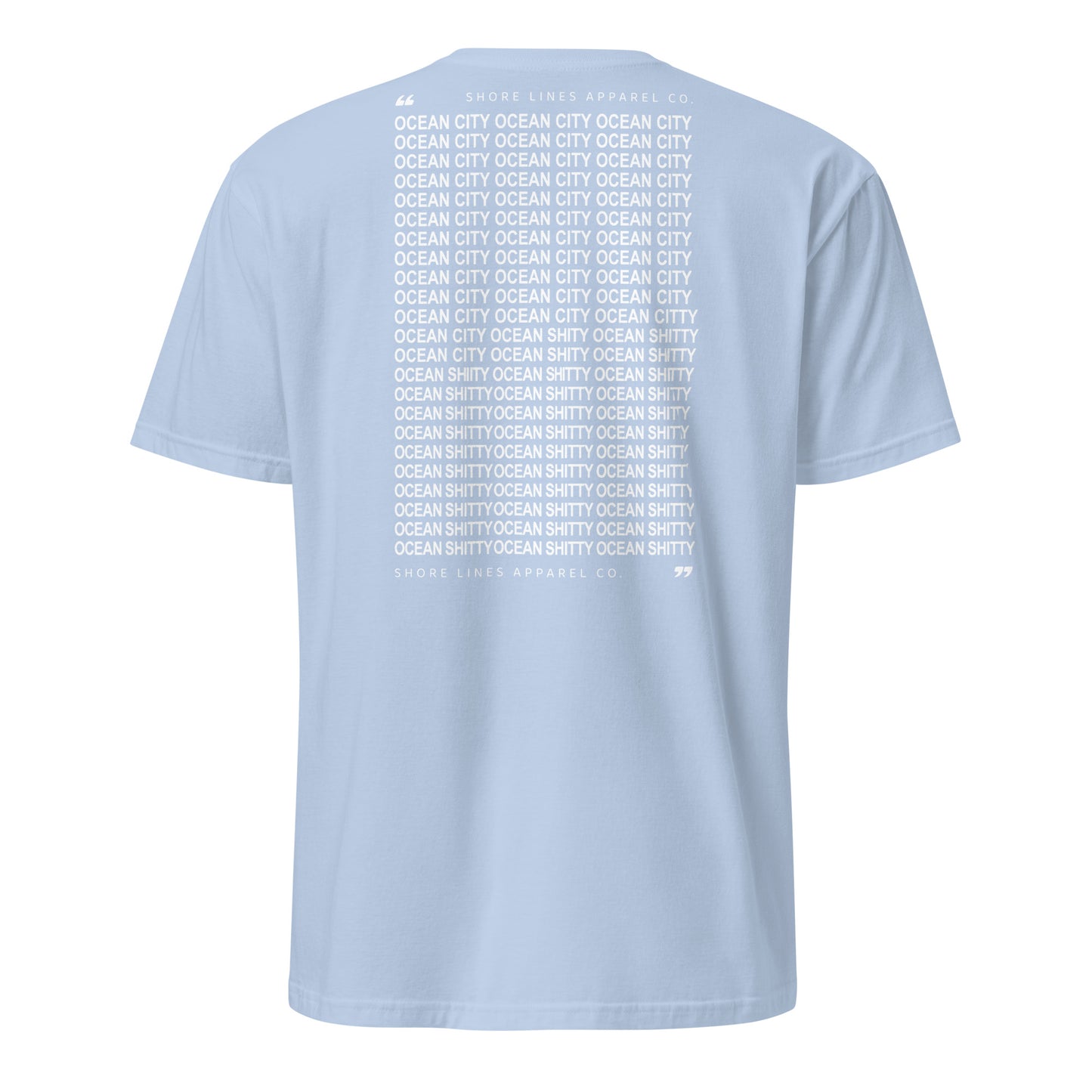 Ocean Shitty | Short Sleeve-lightblue-Shore Lines Apparel Co.™