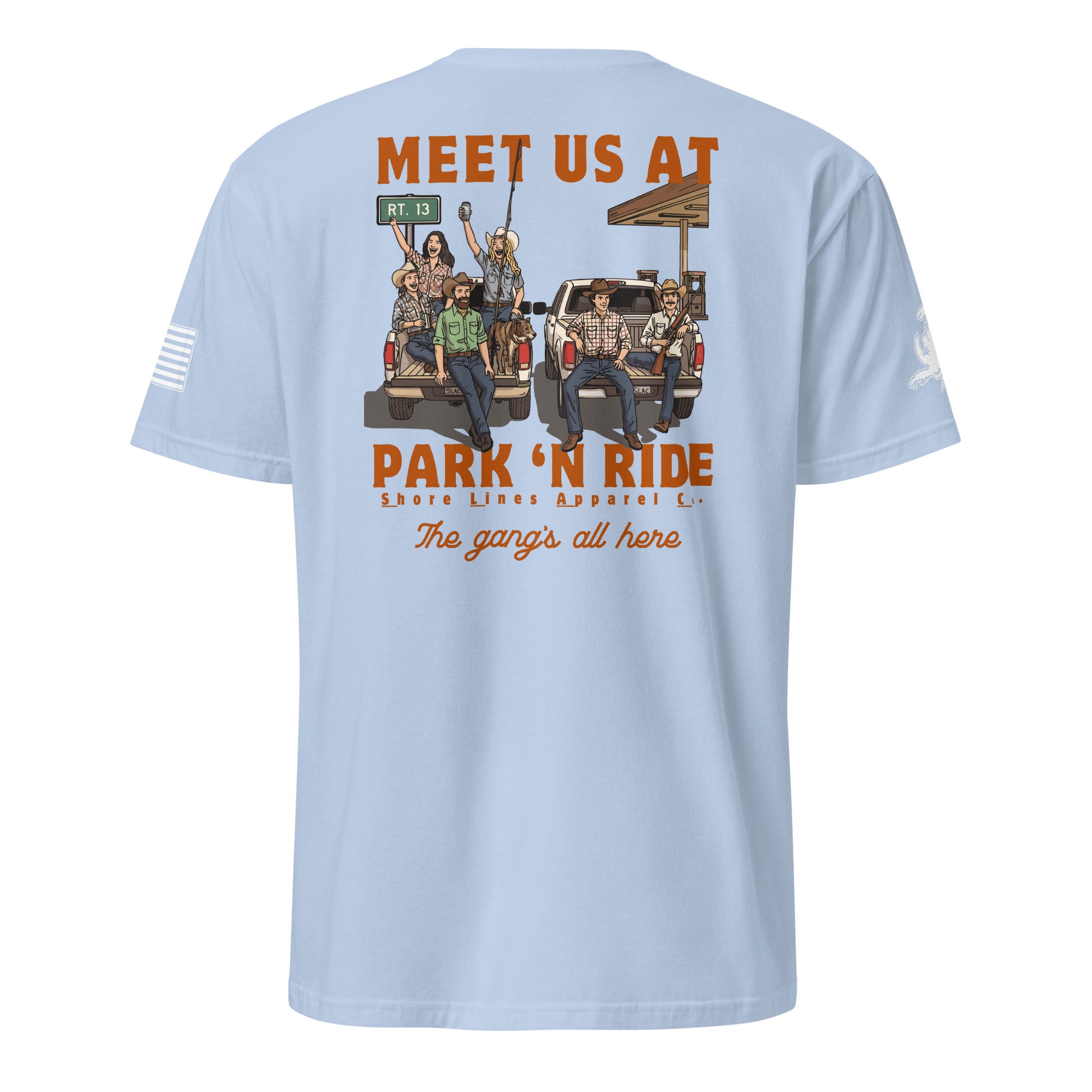 Park N Ride | Short Sleeve P-lightblue-Shore Lines Apparel Co.™
