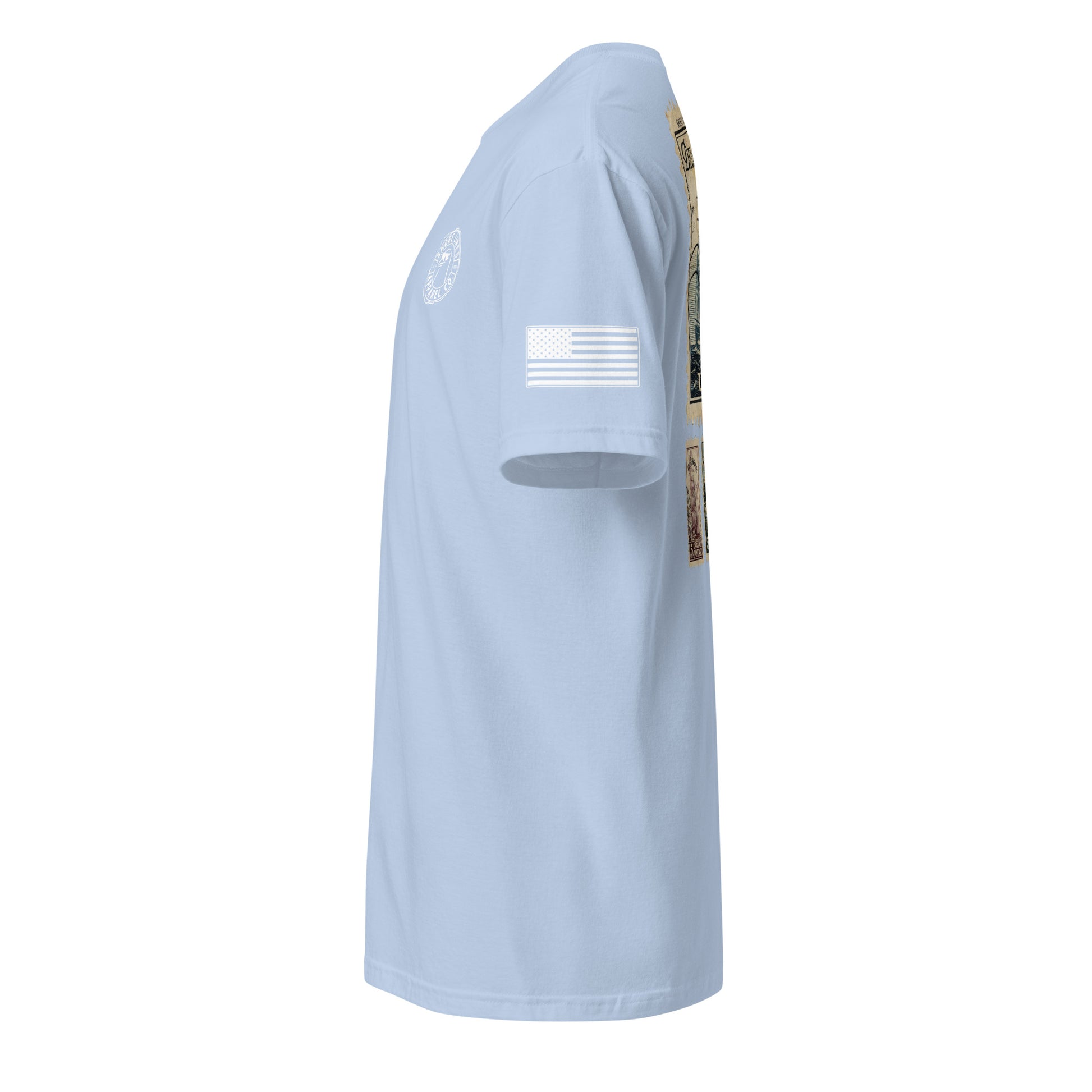 Stamps | Short Sleeve P-lightblue-Shore Lines Apparel Co.™