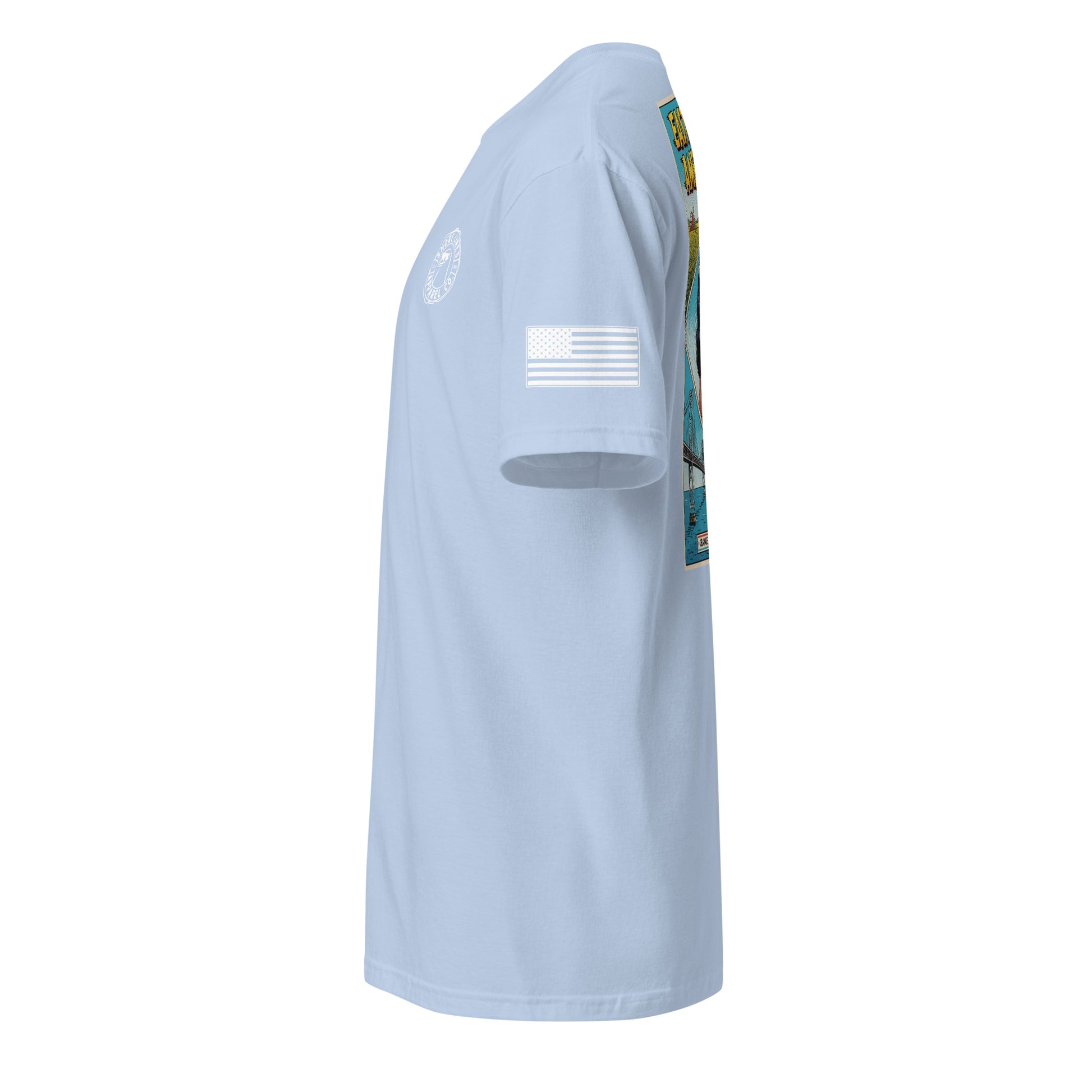 East Coast Americana | Short Sleeve P-lightblue-Shore Lines Apparel Co.™