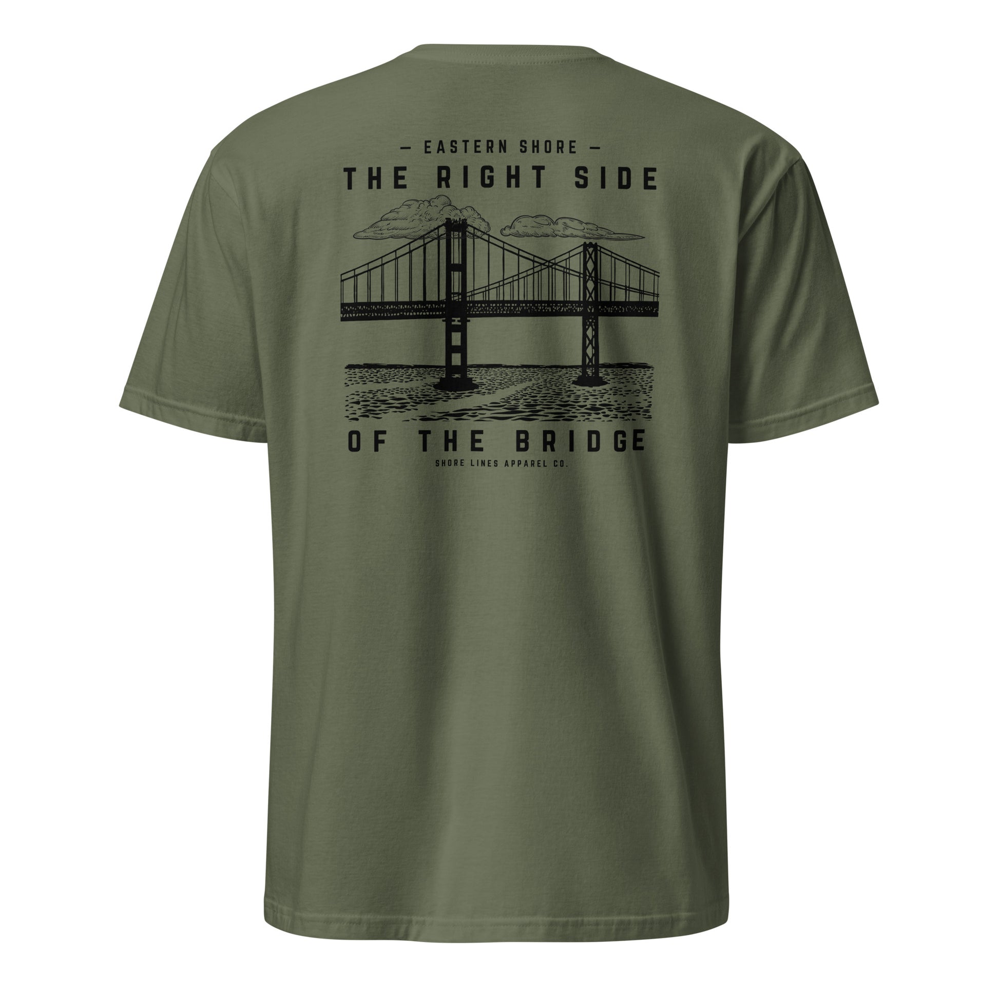 The Right Side CBB | SS-militarygreen-Shore Lines Apparel Co.