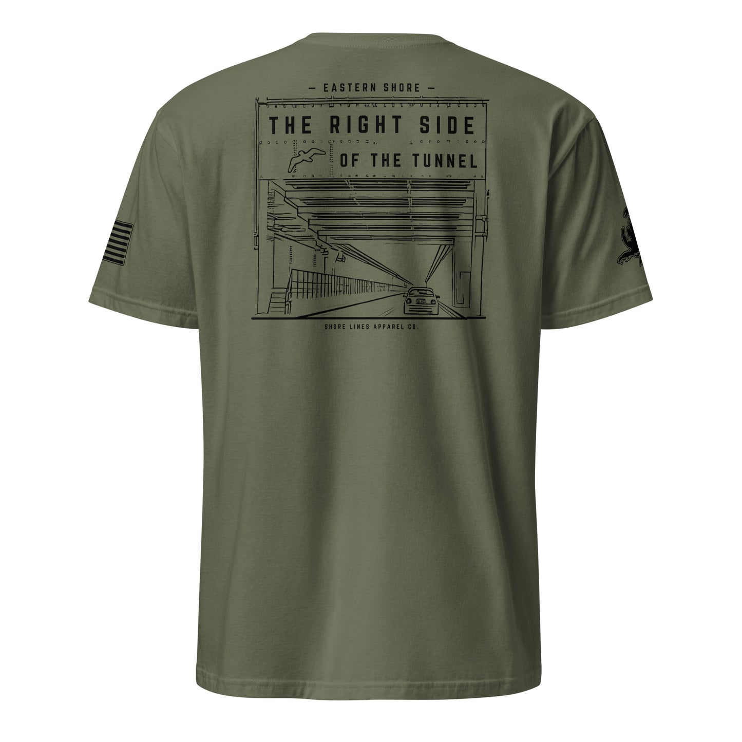 The Right Side CBBT | Core SS P-militarygreen-Shore Lines Apparel Co.