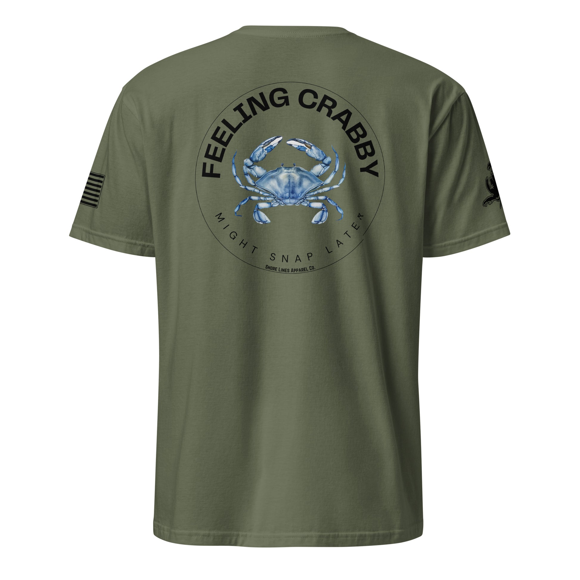 Feeling Crabby | SS P-militarygreen-Shore Lines Apparel Co.