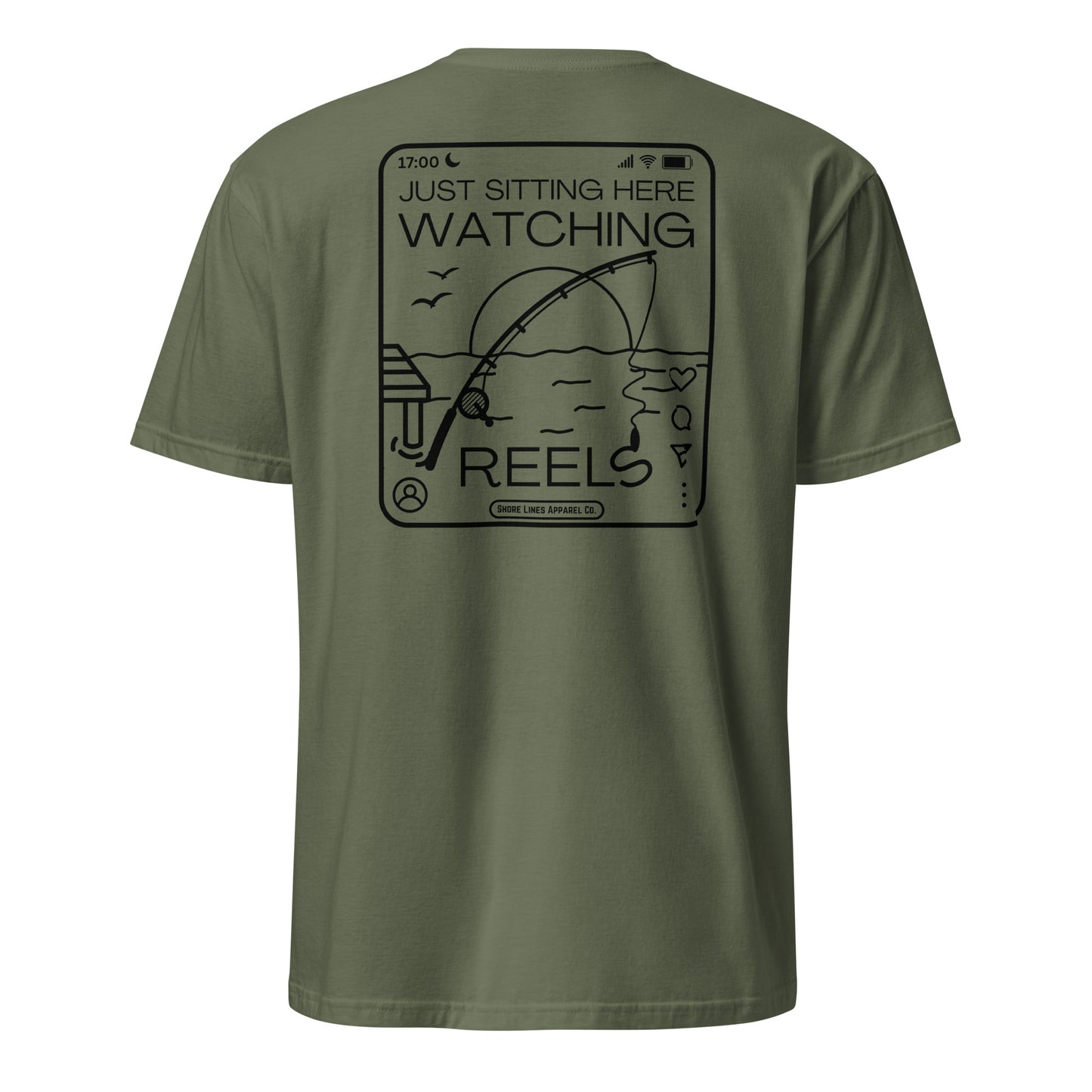 Watching Reels | SS-militarygreen-Shore Lines Apparel Co.