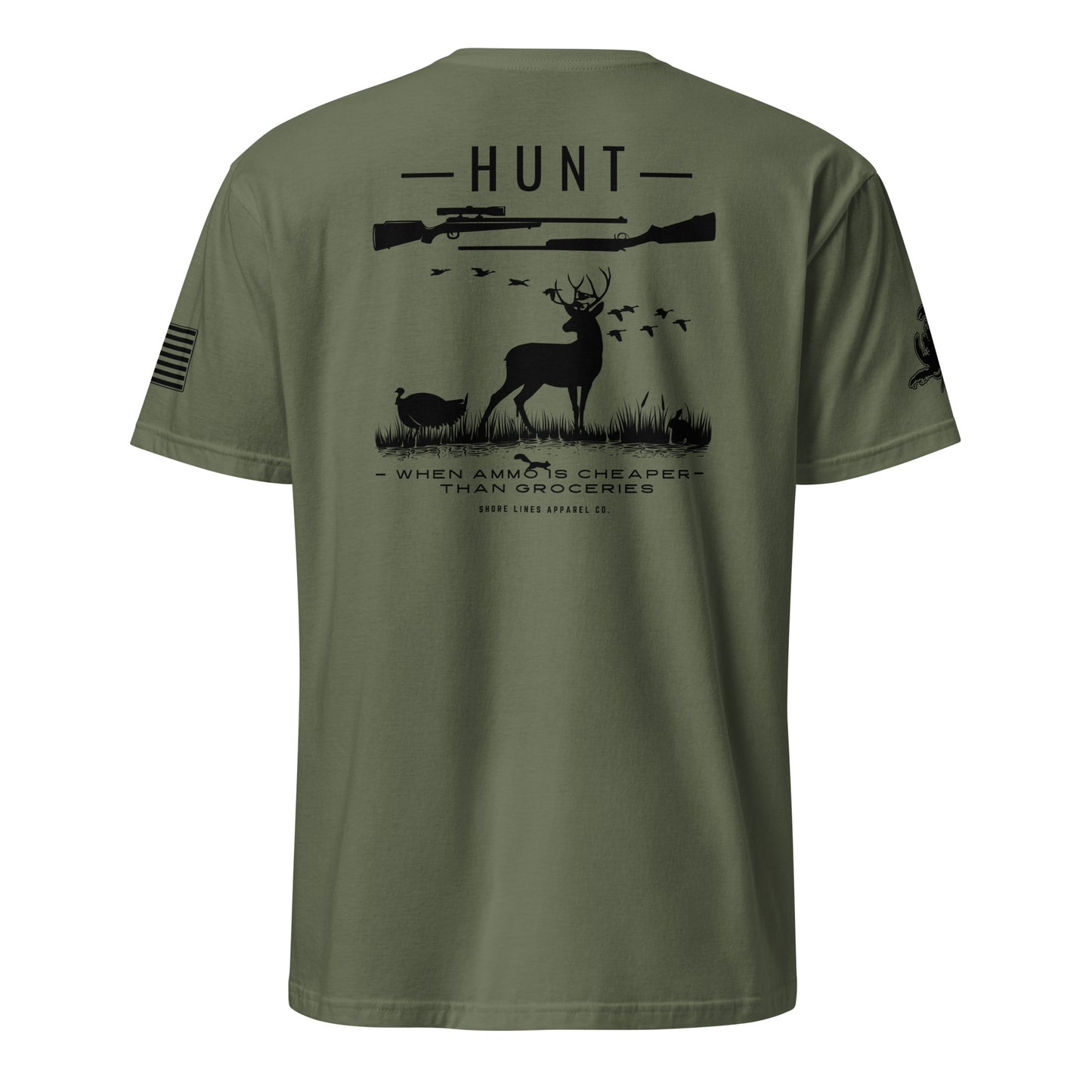 Hunt | Core SS P-militarygreen-Shore Lines Apparel Co.