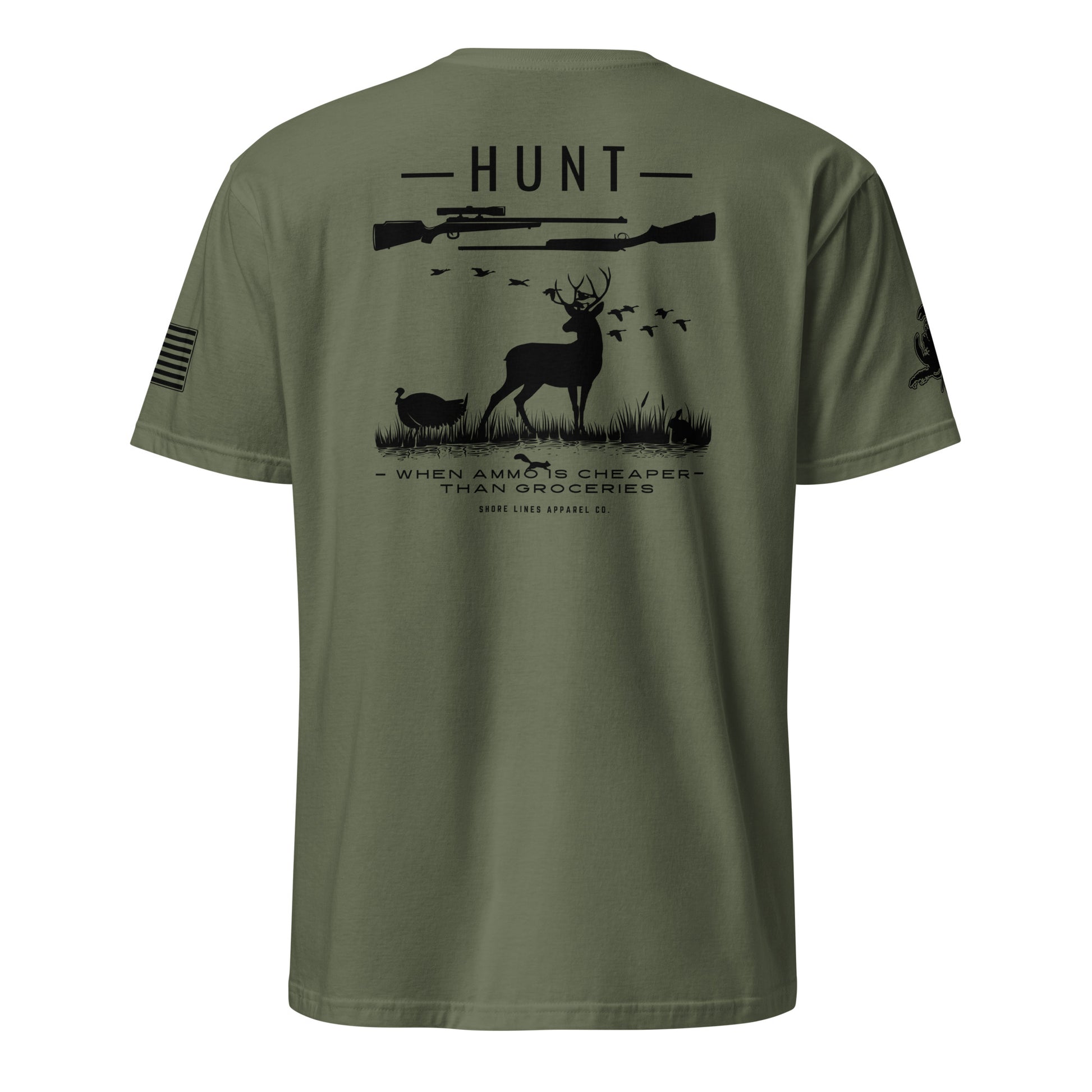 Hunt | Core SS P-militarygreen-Shore Lines Apparel Co.