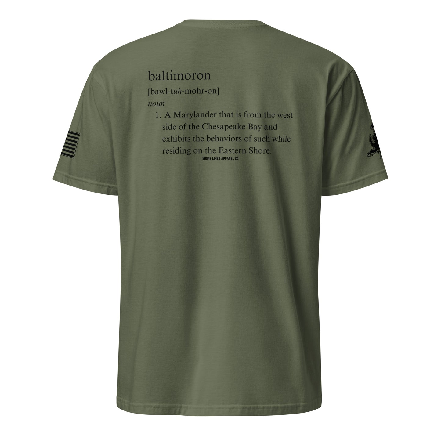 Baltimoron | SS P-militarygreen-Shore Lines Apparel Co.
