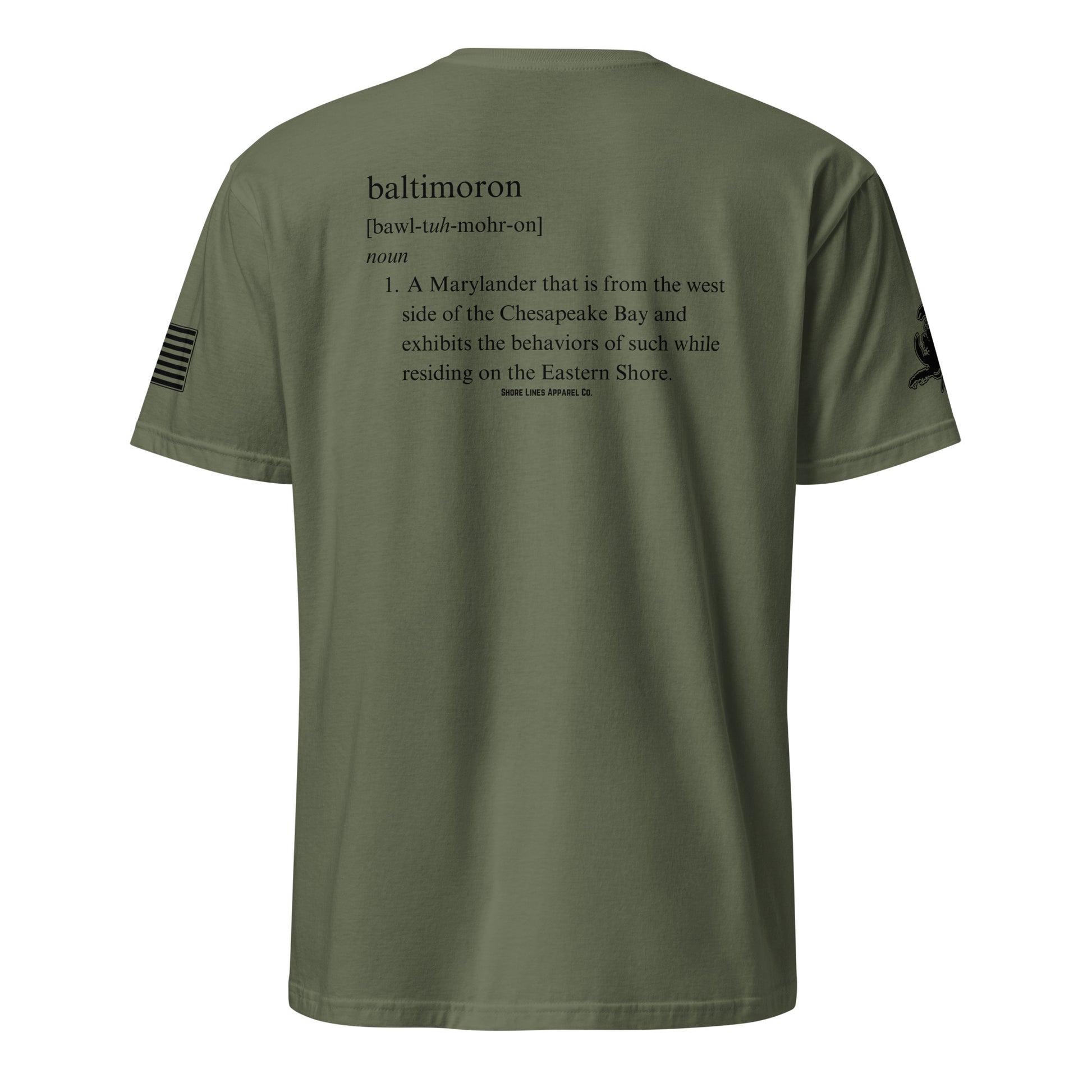 Baltimoron | SS P-militarygreen-Shore Lines Apparel Co.