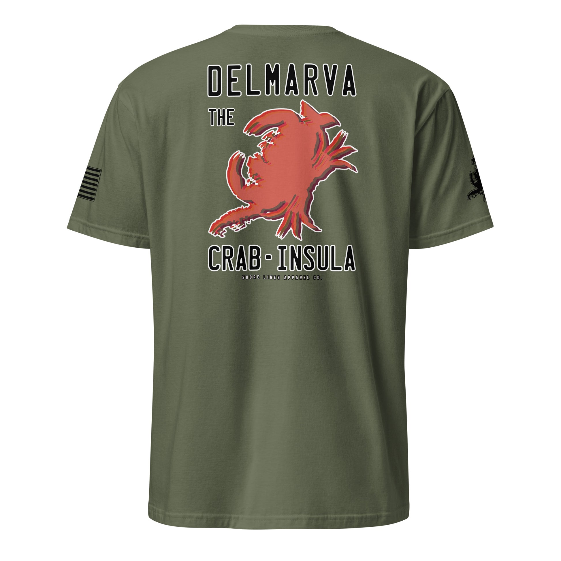 Crabinsula | SS P-militarygreen-Shore Lines Apparel Co.