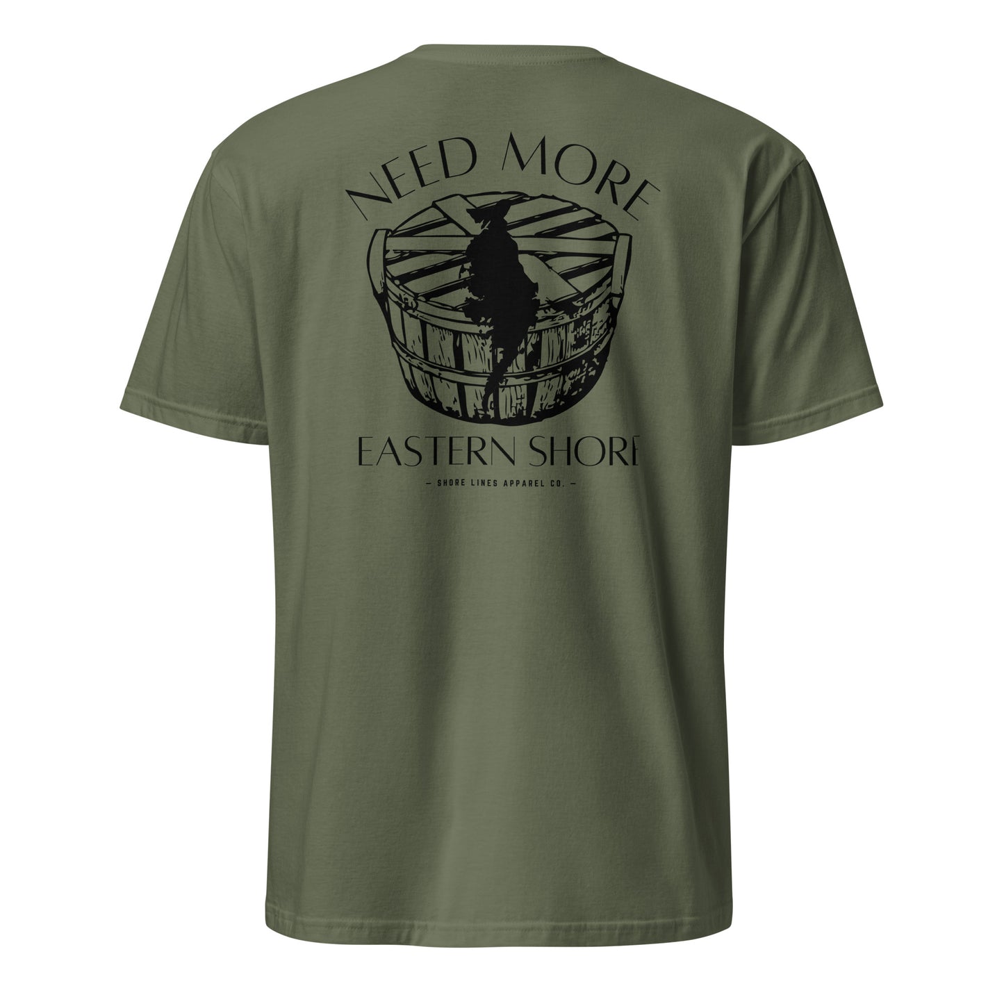 Need More Eastern Shore | SS-militarygreen-Shore Lines Apparel Co.