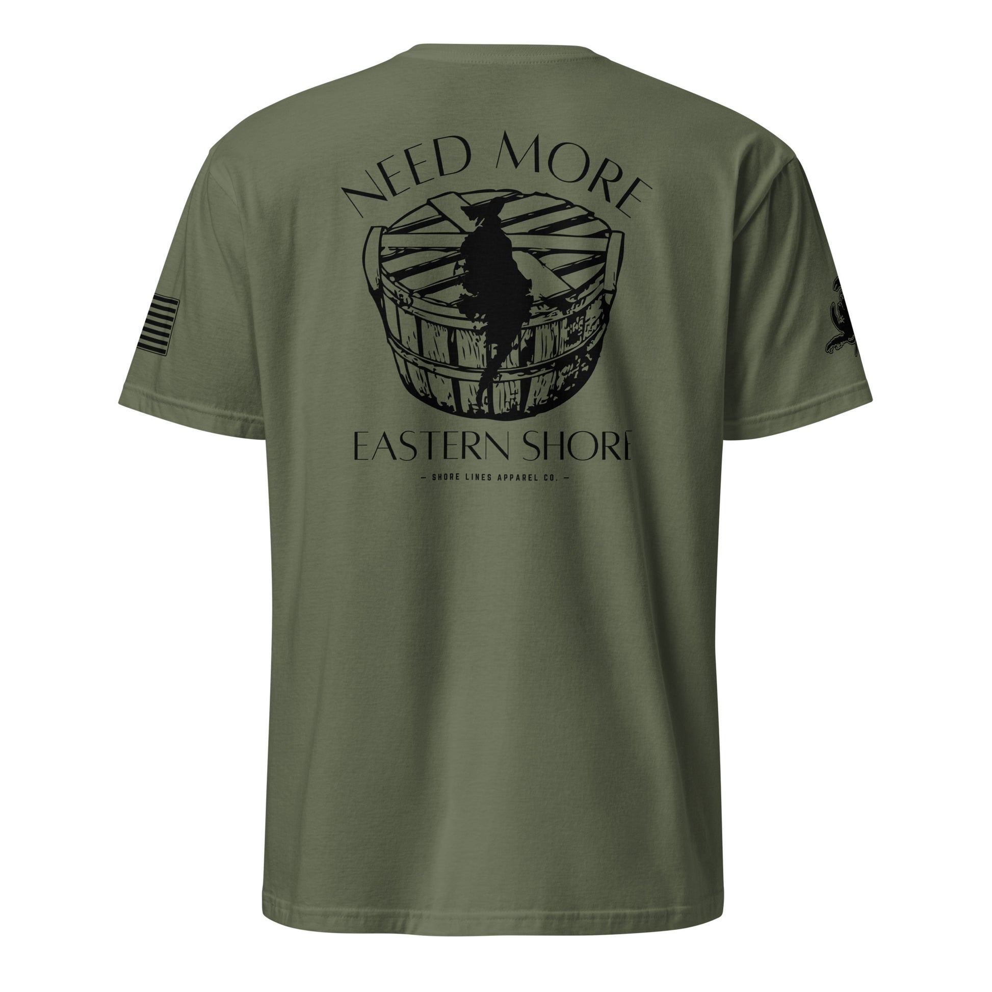 Need More Eastern Shore | SS P-militarygreen-Shore Lines Apparel Co.