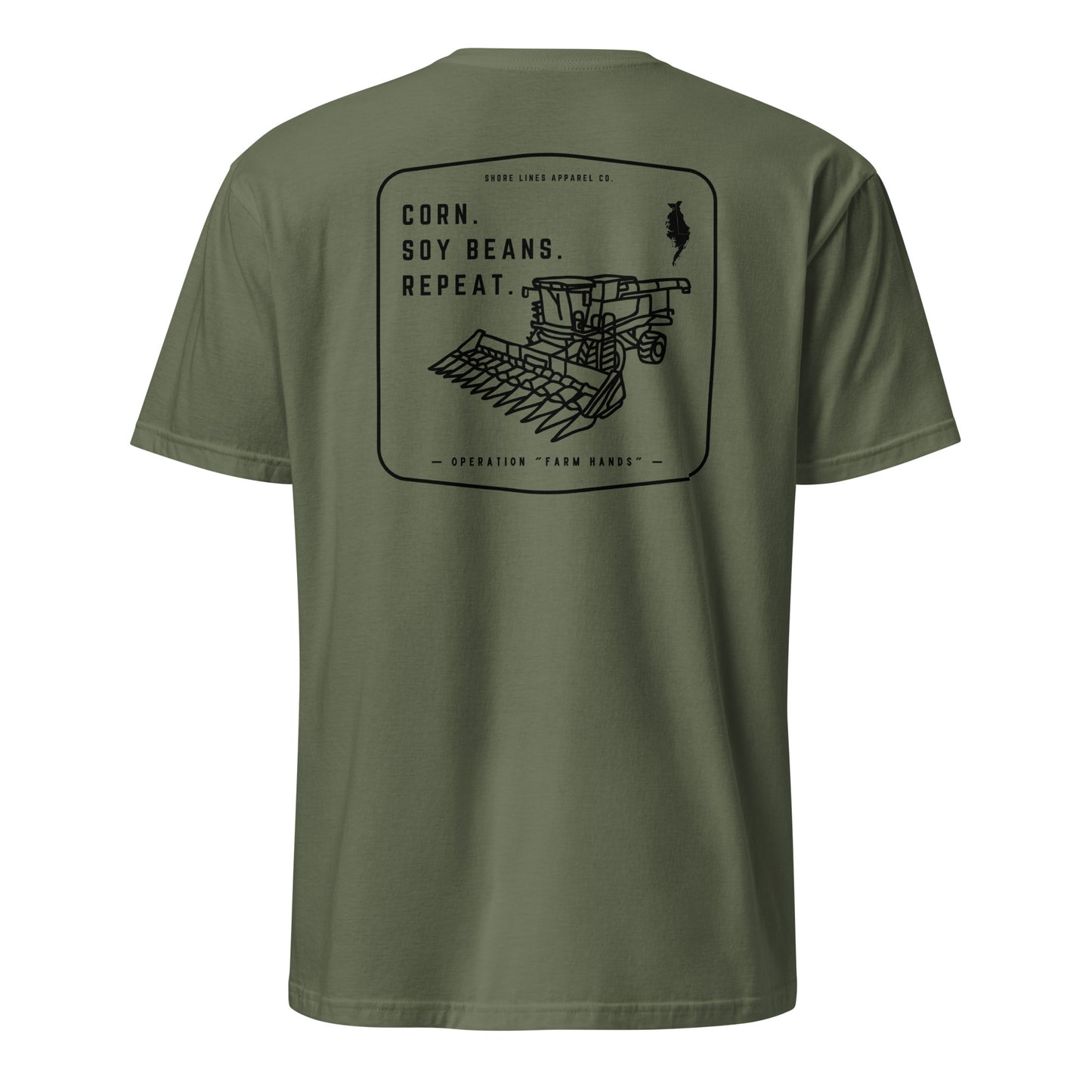 Operation Farm Hands | SS-militarygreen-Shore Lines Apparel Co.