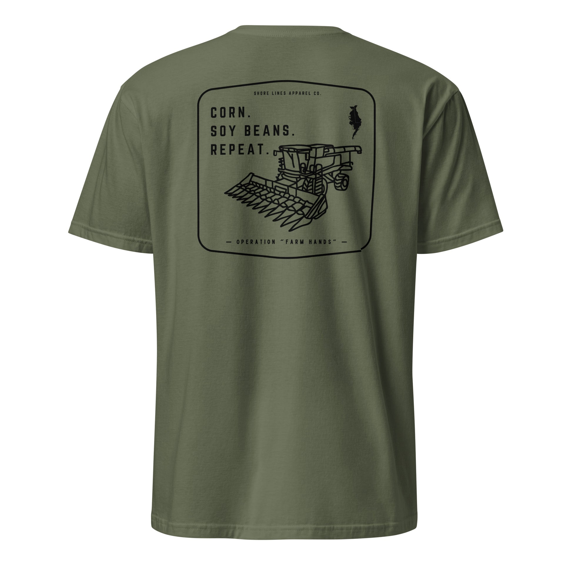 Operation Farm Hands | SS-militarygreen-Shore Lines Apparel Co.