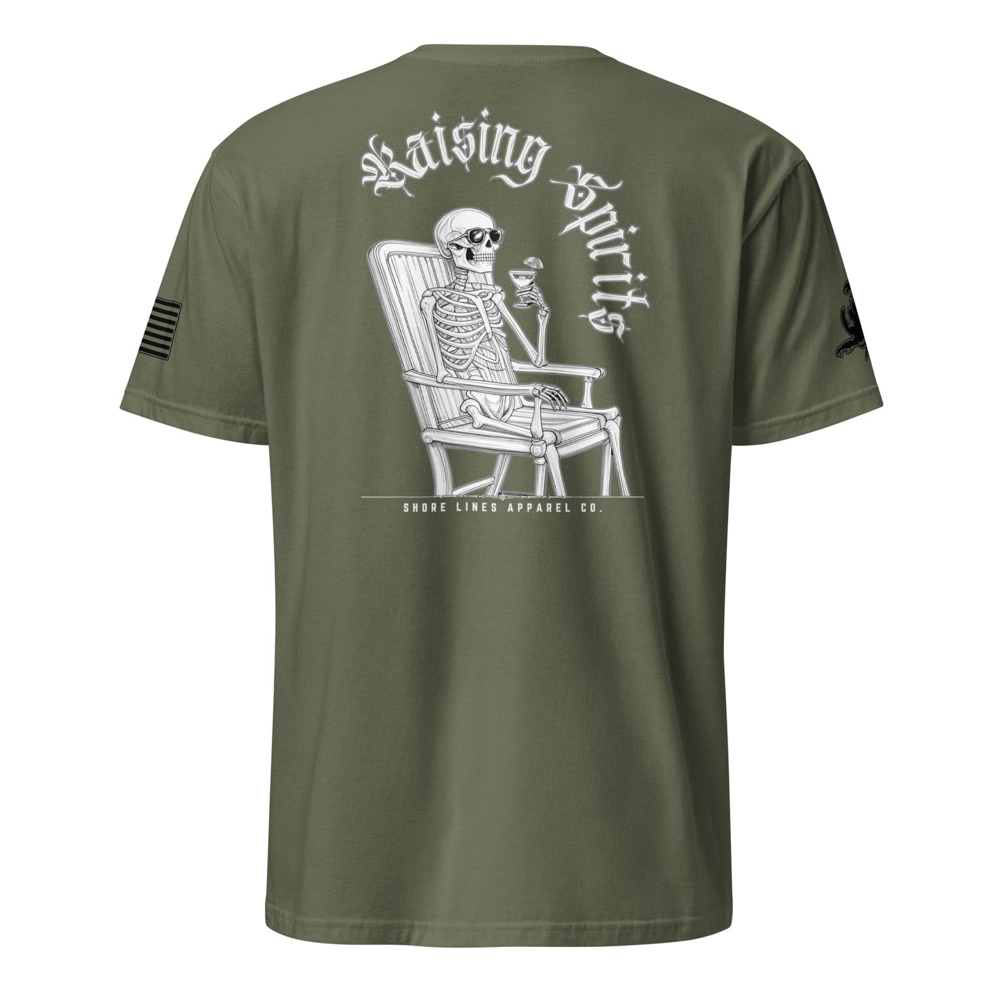 Raising Spirits | Short Sleeve P-militarygreen-Shore Lines Apparel Co.