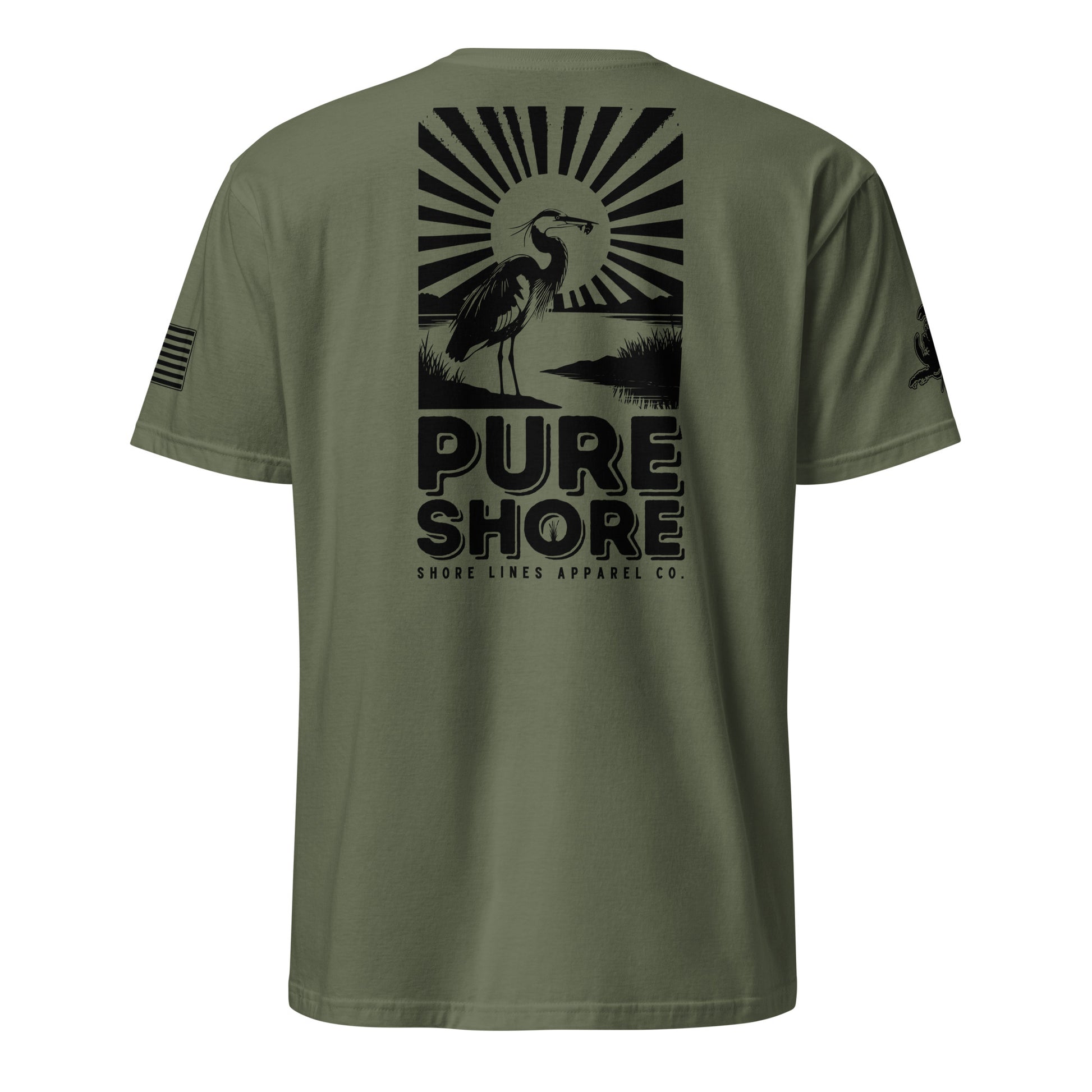 Pure Shore | Short Sleeve P-militarygreen-Shore Lines Apparel Co.