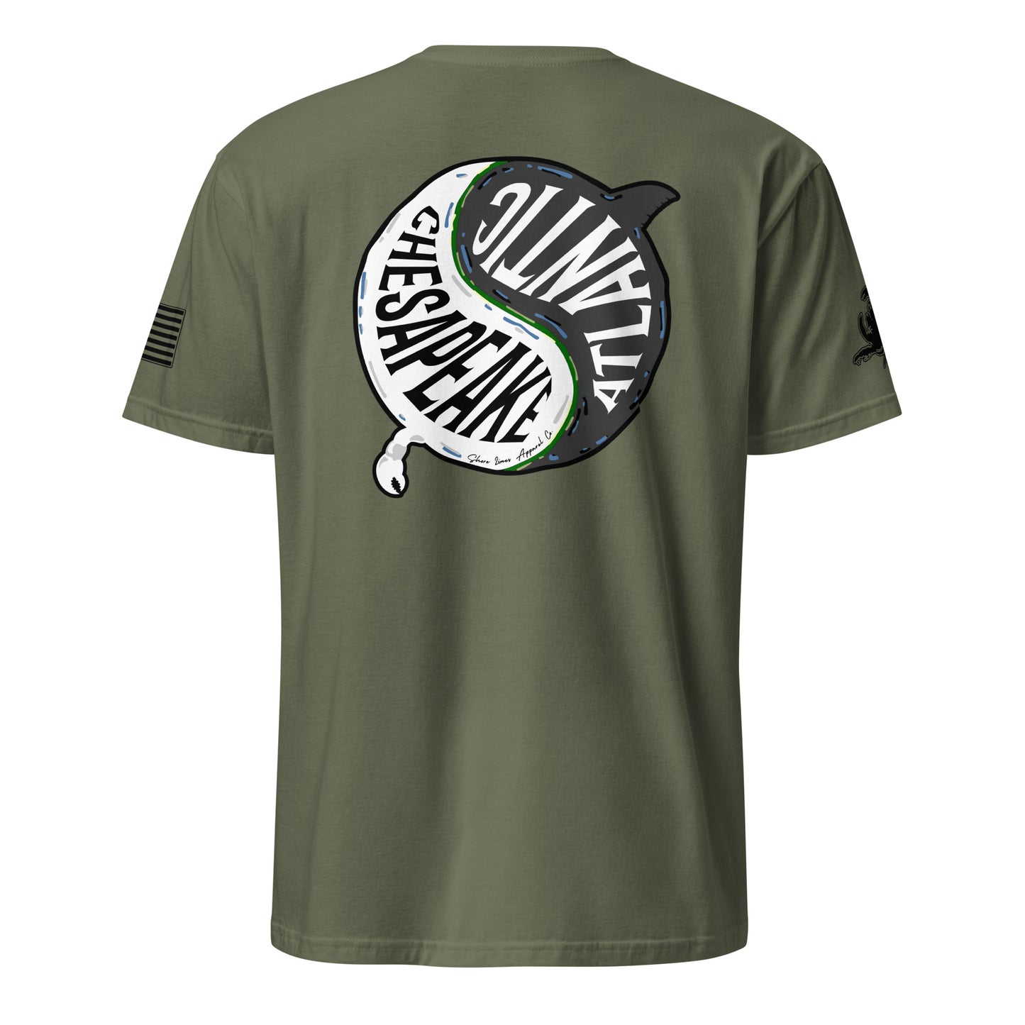 Chesapeake Atlantic | Short Sleeve P-militarygreen-Shore Lines Apparel Co.™