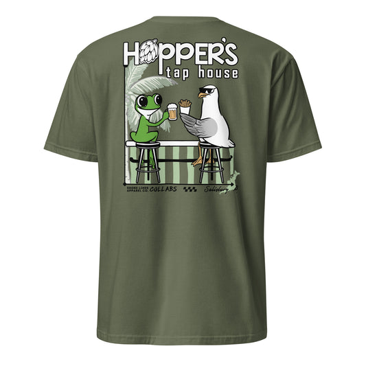 Hoppers Collab | Short Sleeve-militarygreen-Shore Lines Apparel Co.™