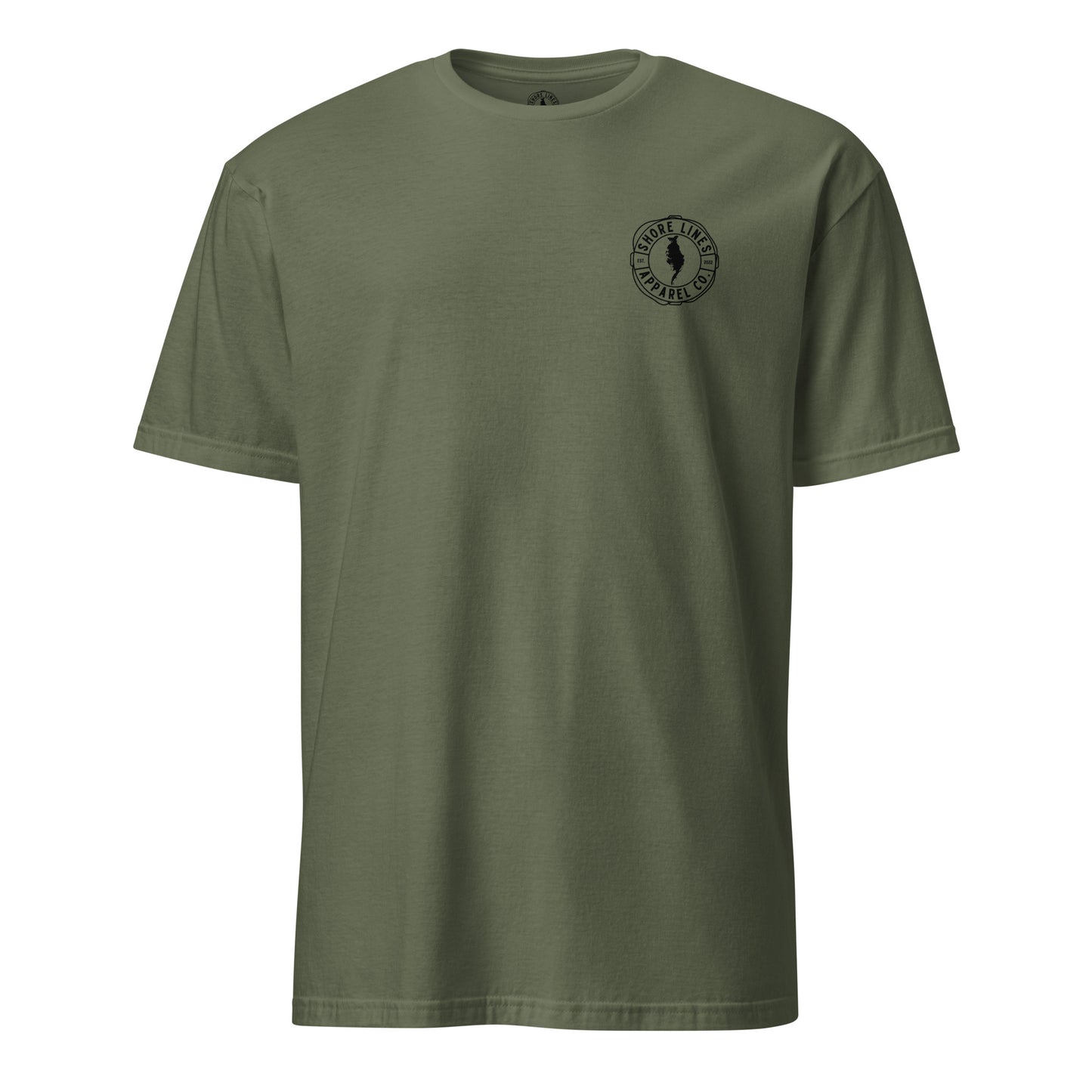 Crisfield | SS-militarygreen-Shore Lines Apparel Co.