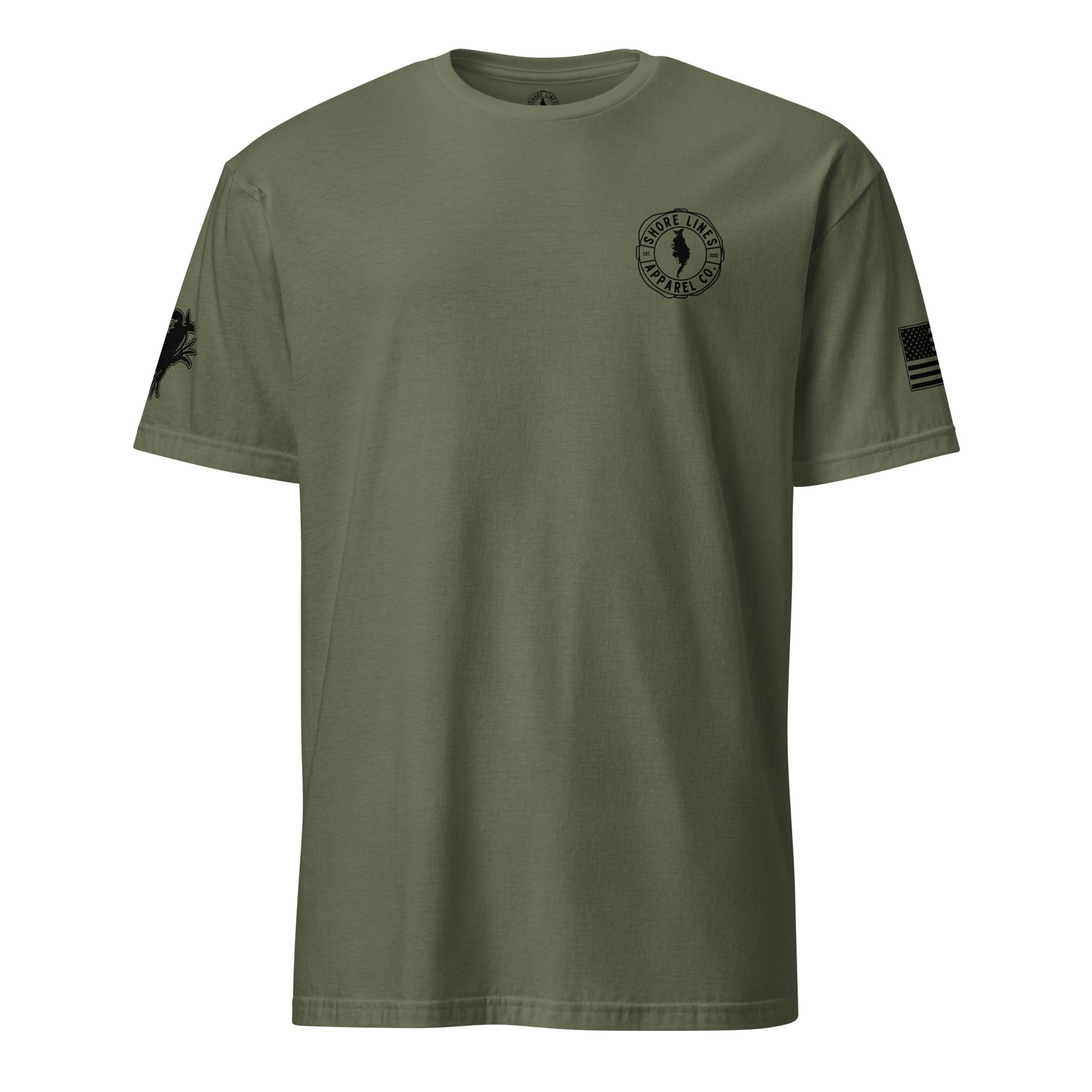 Raising Spirits | Short Sleeve P-militarygreen-Shore Lines Apparel Co.