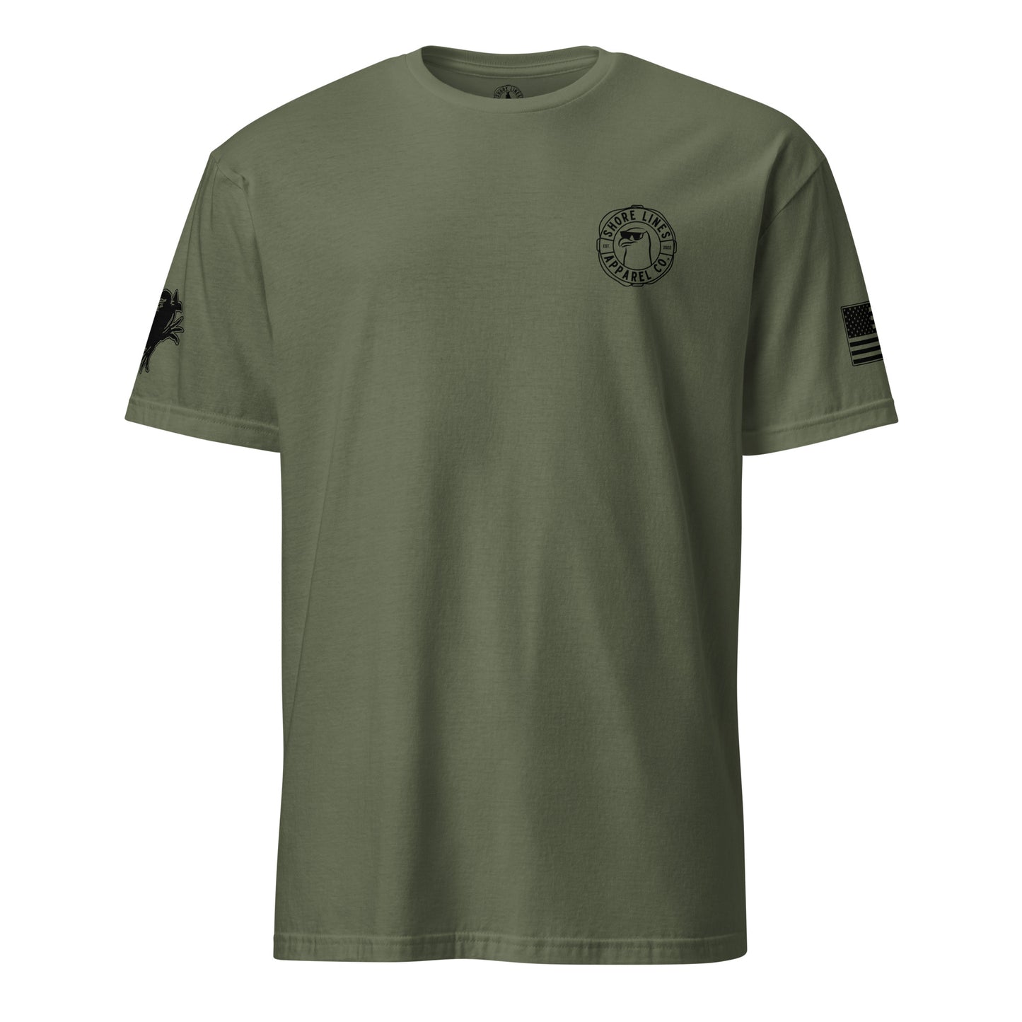 Maryland | Short Sleeve P-militarygreen-Shore Lines Apparel Co.™