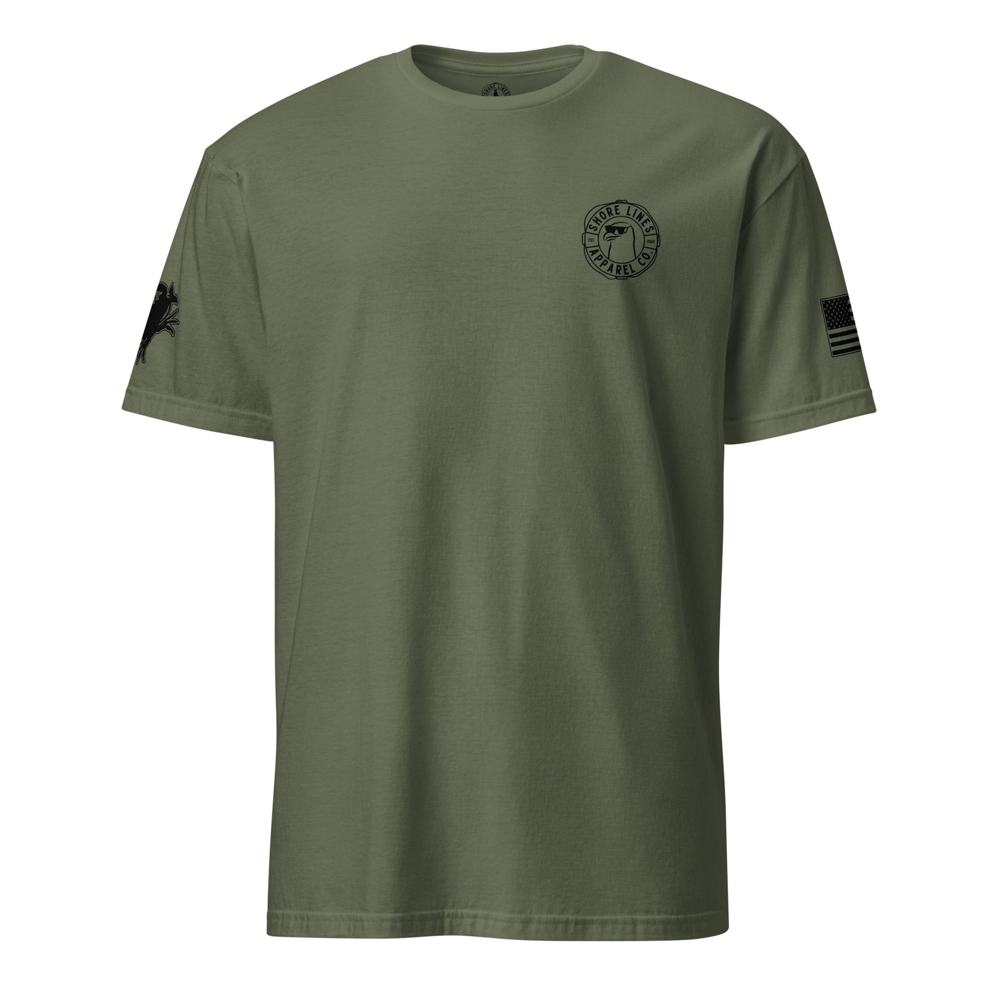 Maryland | Short Sleeve P-militarygreen-Shore Lines Apparel Co.™