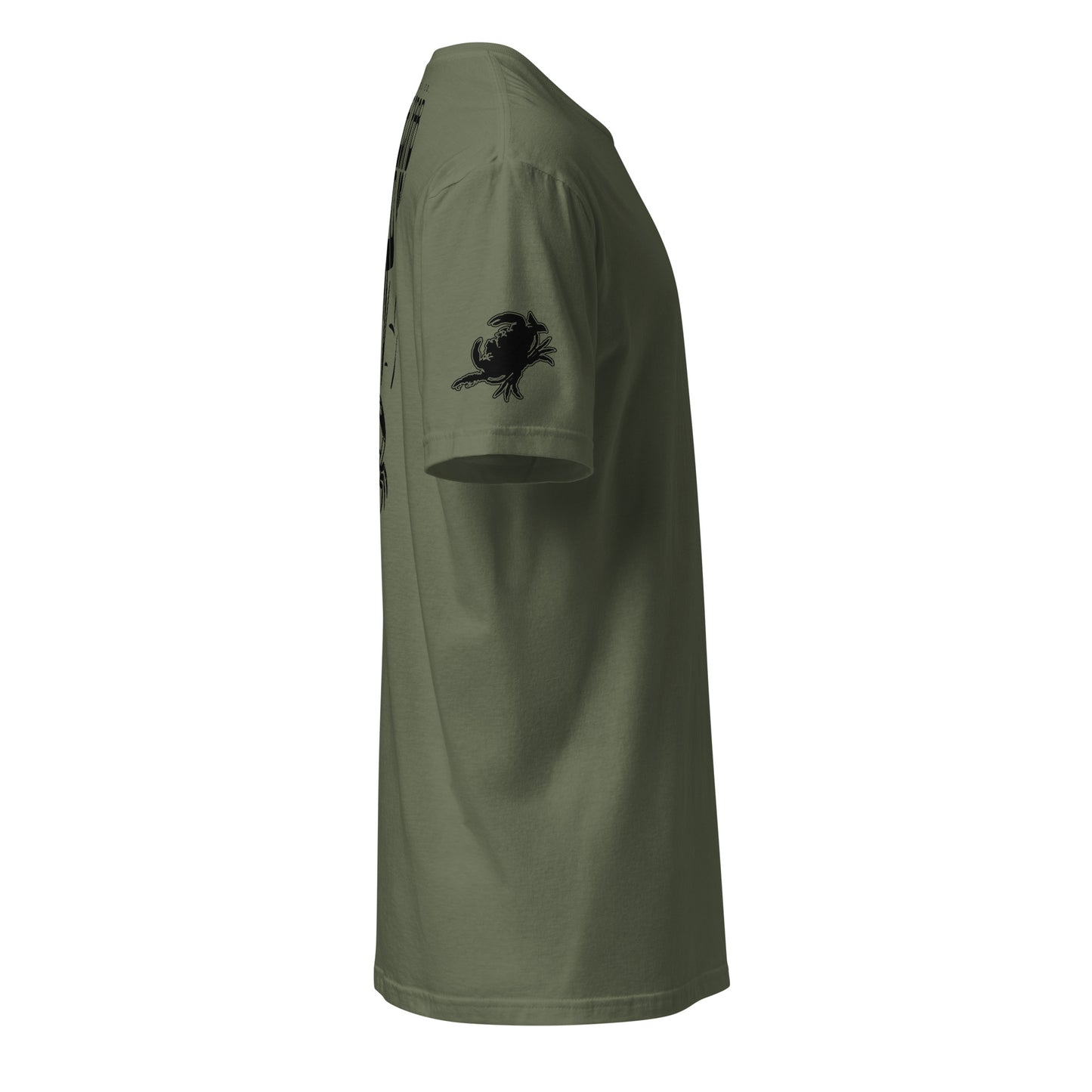 Look What the Crab Dragged In | Short Sleeve P-militarygreen-Shore Lines Apparel Co.™