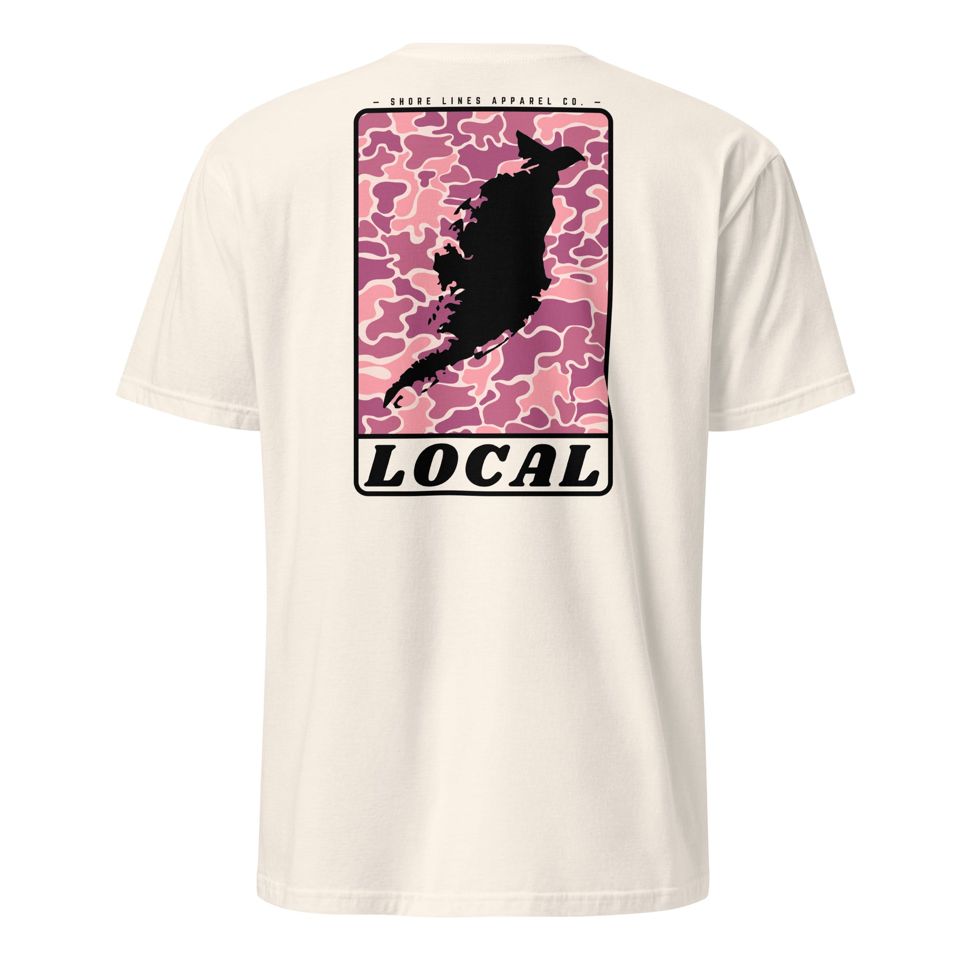 LOCAL (pink) | Short Sleeve-natural-Shore Lines Apparel Co.