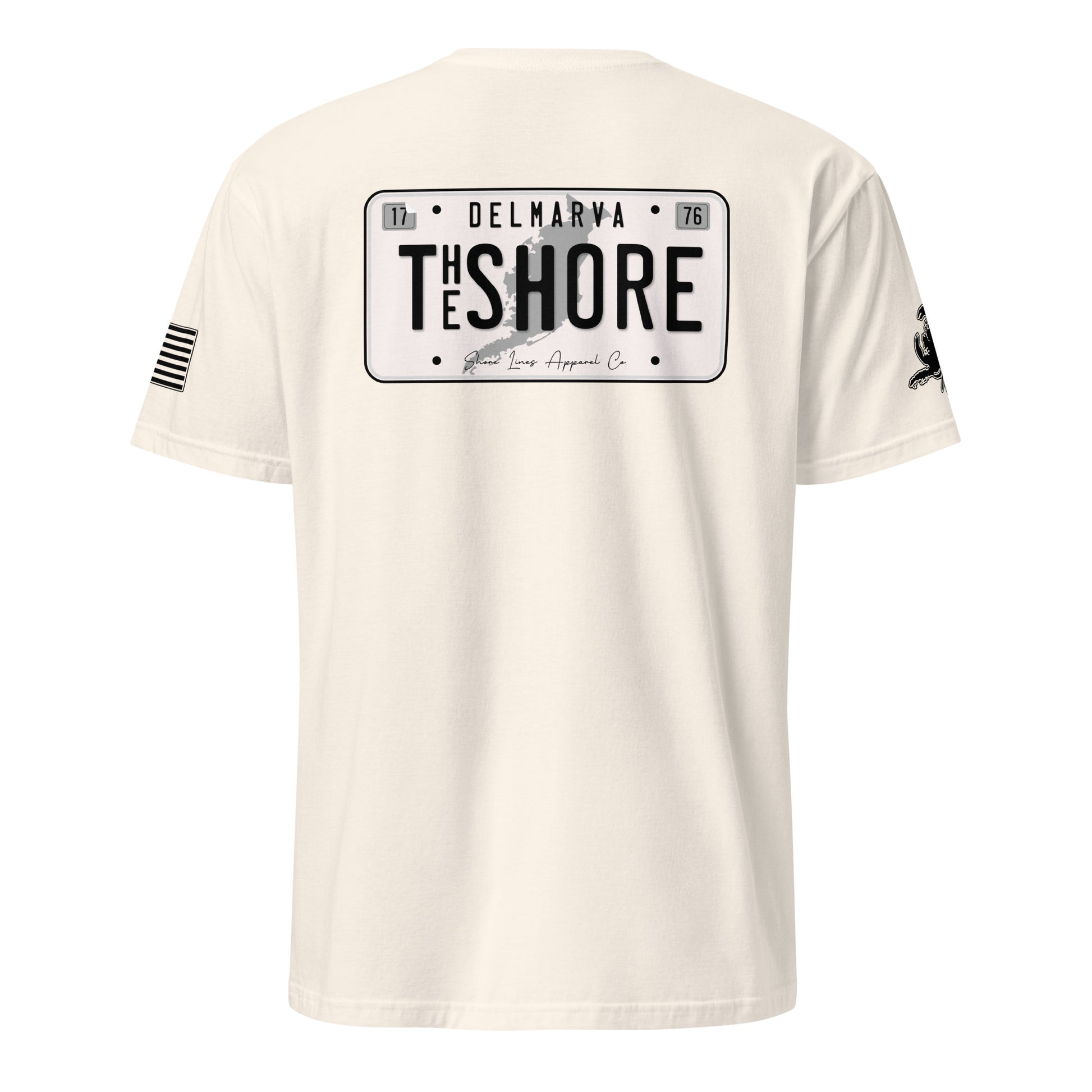 License Plate | Short Sleeve P-natural-Shore Lines Apparel Co.