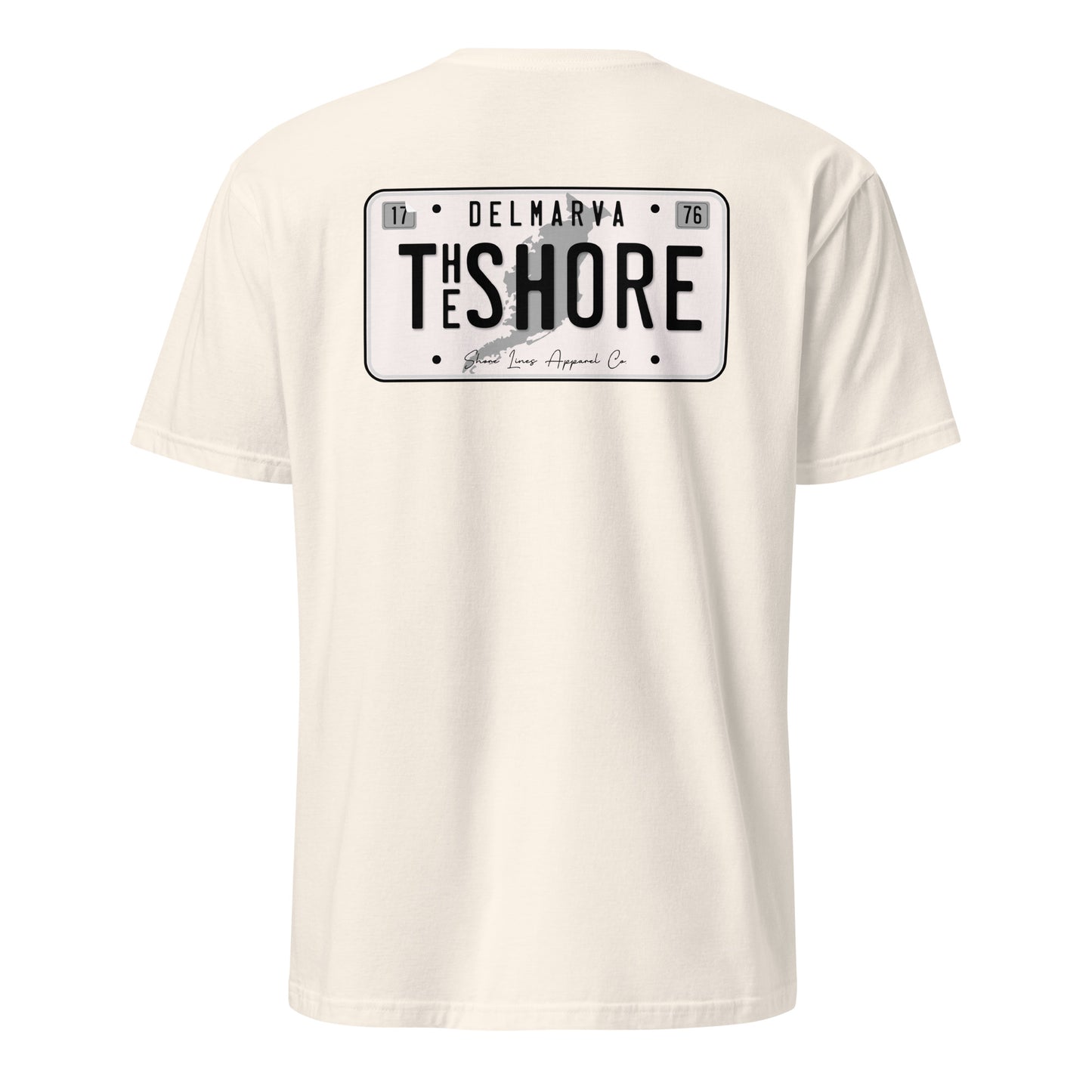 License Plate | Short Sleeve-natural-Shore Lines Apparel Co.