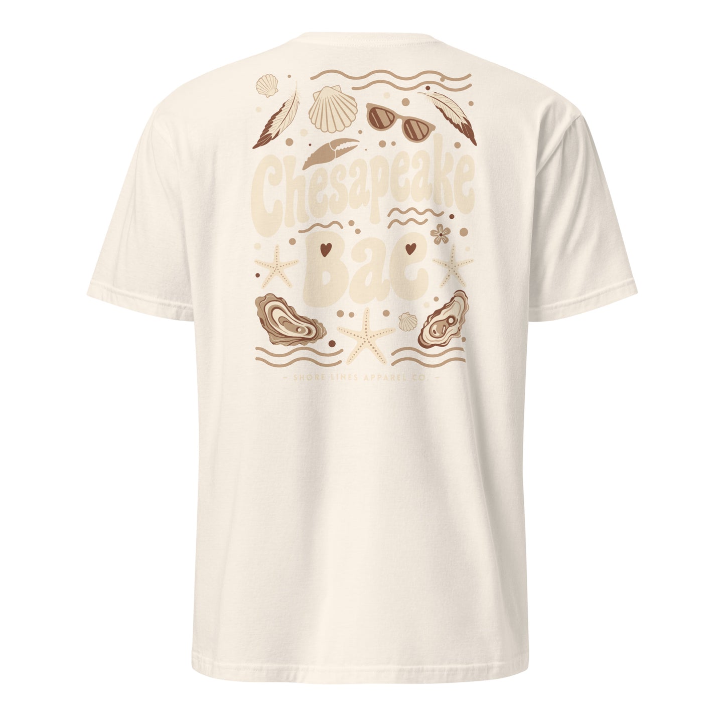 Chesapeake Bae | Short Sleeve-natural-Shore Lines Apparel Co.™