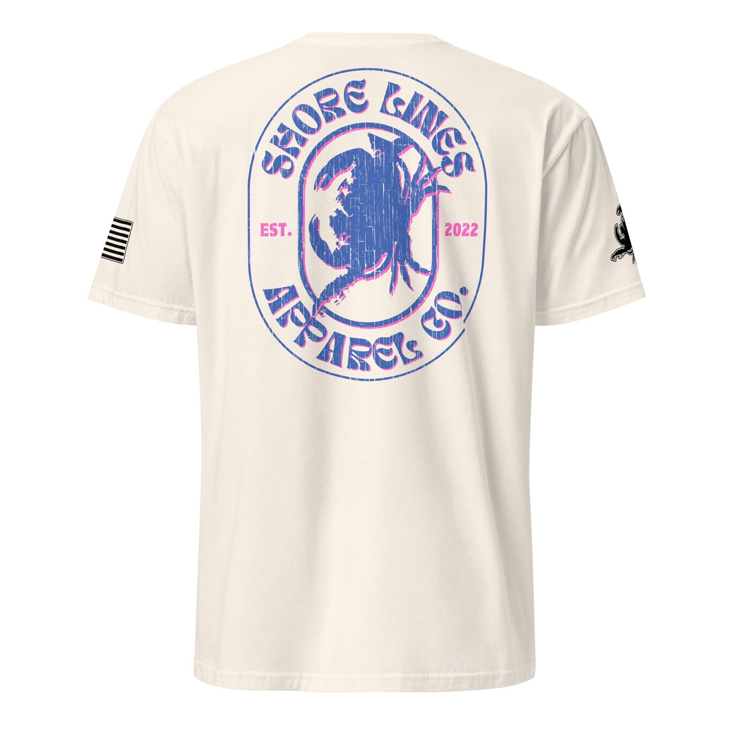 Shore Lines Retro | Short Sleeve P-natural-Shore Lines Apparel Co.