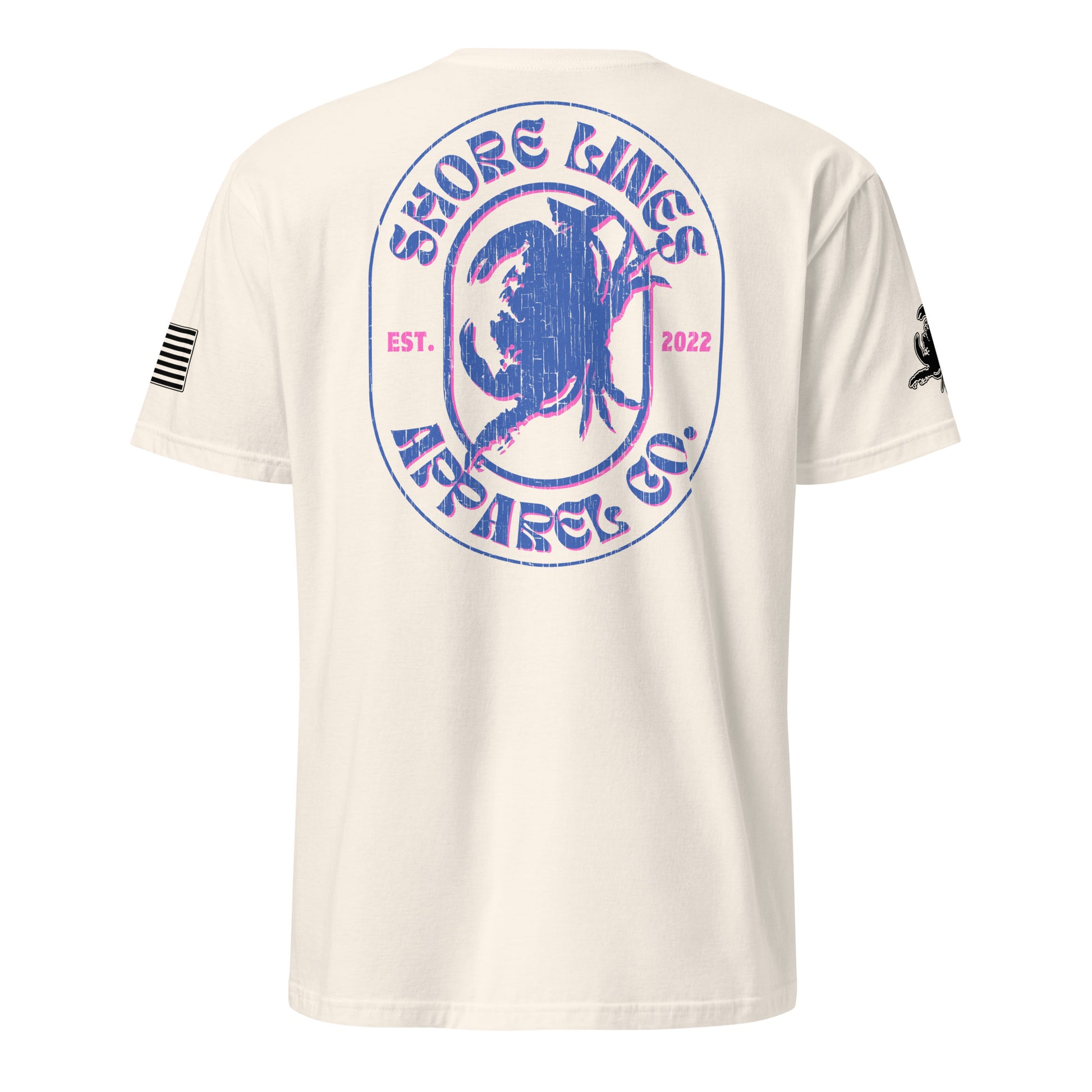 Shore Lines Retro | Short Sleeve P-natural-Shore Lines Apparel Co.