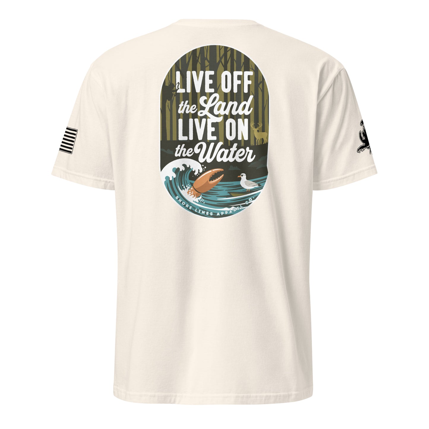 Live Off the Land | Short Sleeve P-natural-Shore Lines Apparel Co.™
