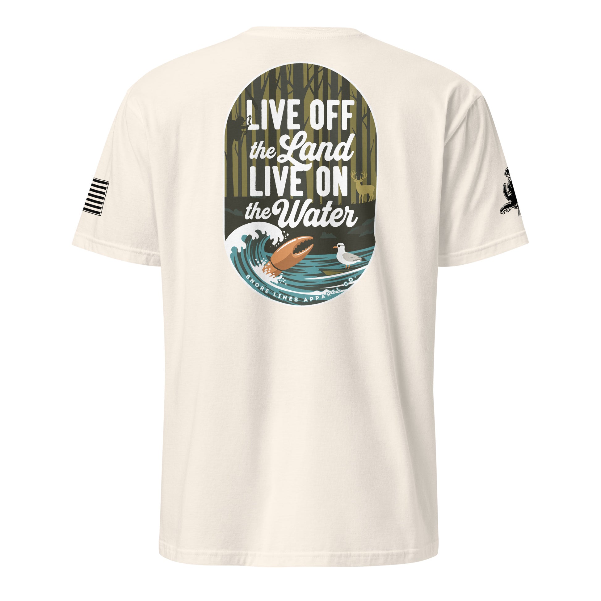 Live Off the Land | Short Sleeve P-natural-Shore Lines Apparel Co.™