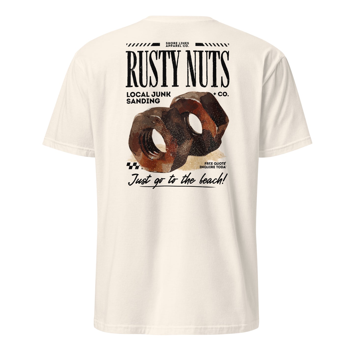 Rusty Nuts | Short Sleeve-natural-Shore Lines Apparel Co.™