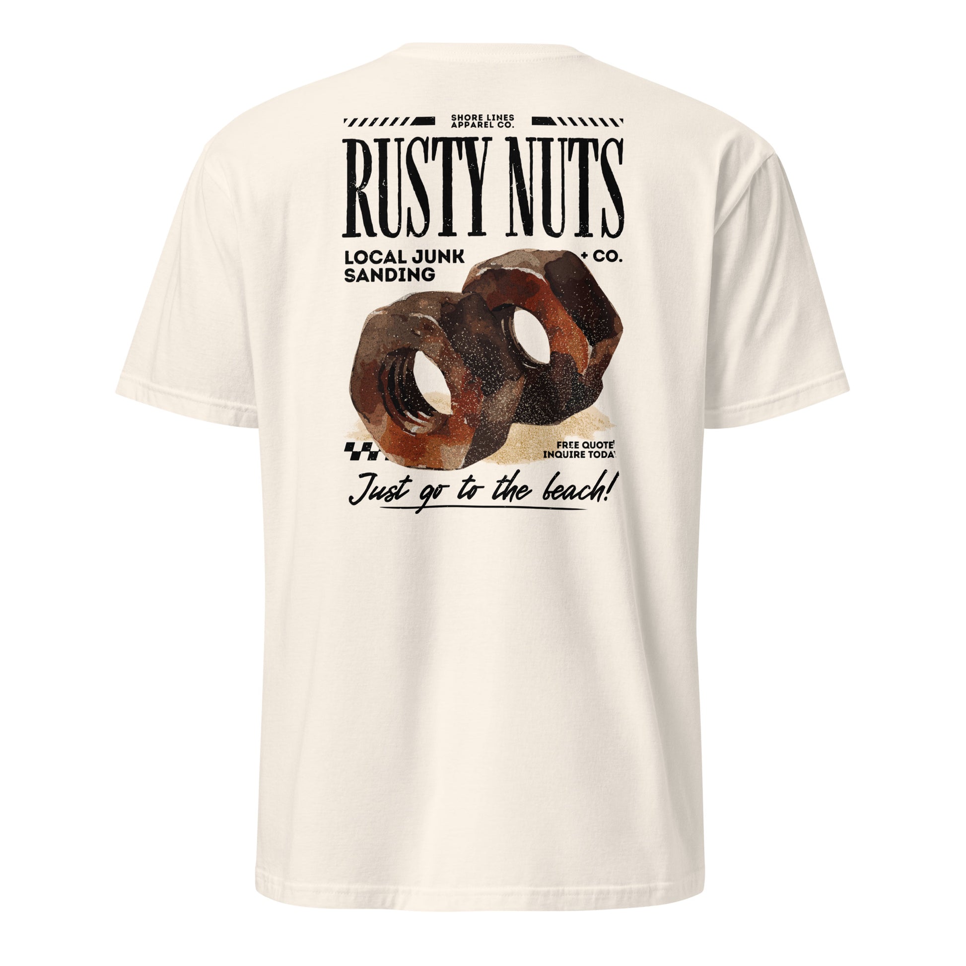 Rusty Nuts | Short Sleeve-natural-Shore Lines Apparel Co.™