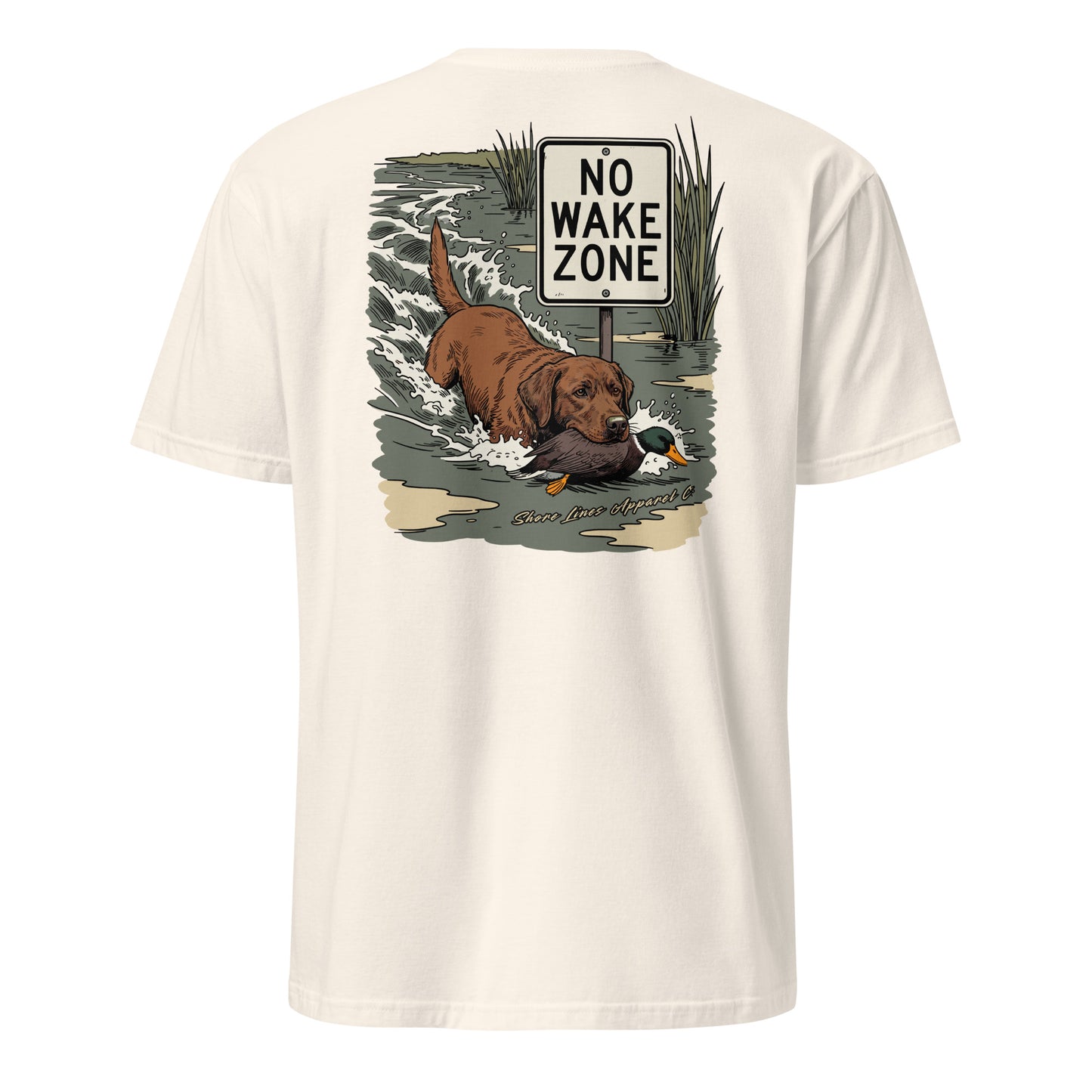 No Wake Zone | Short Sleeve-natural-Shore Lines Apparel Co.™