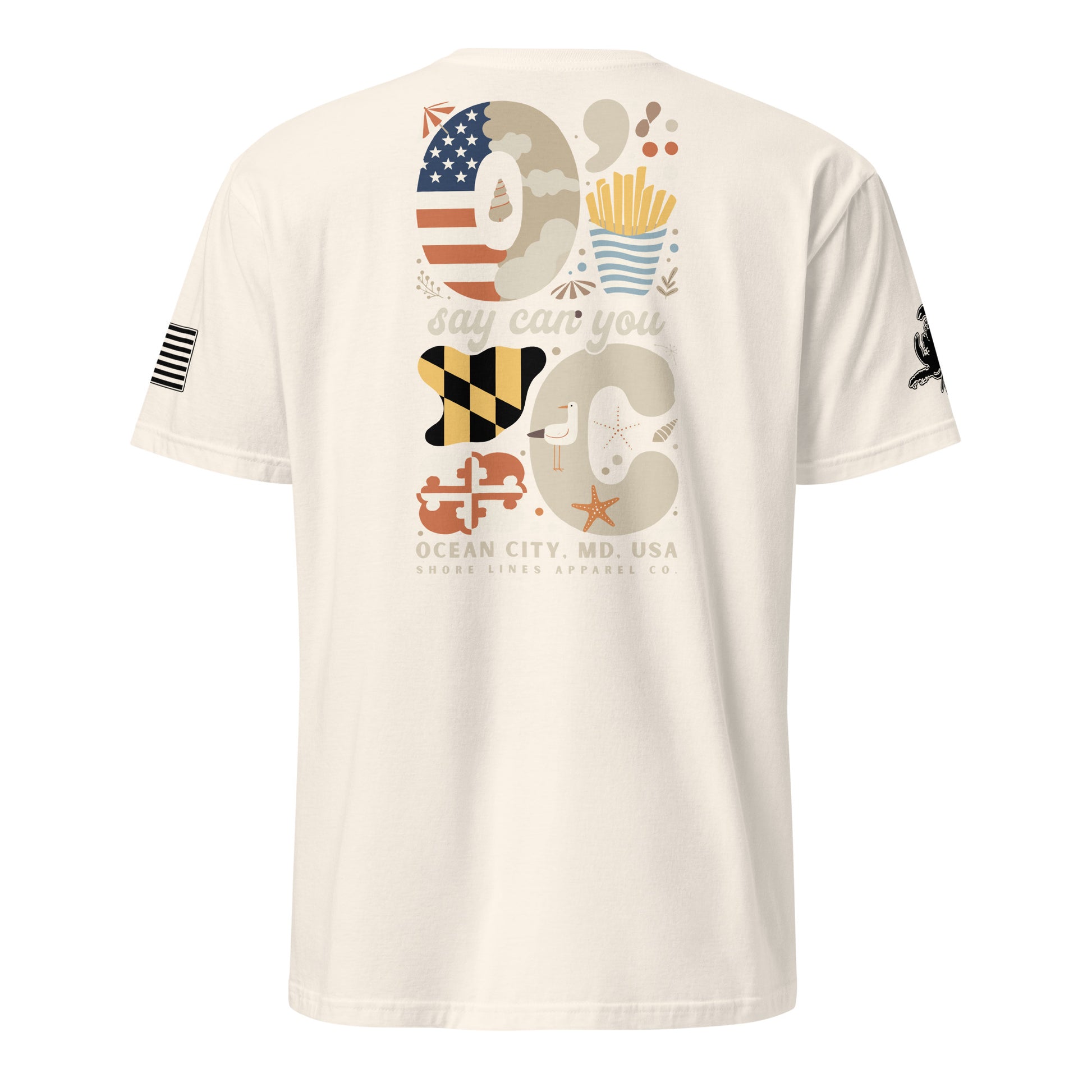 O Say Can You C | Short Sleeve P-natural-Shore Lines Apparel Co.™