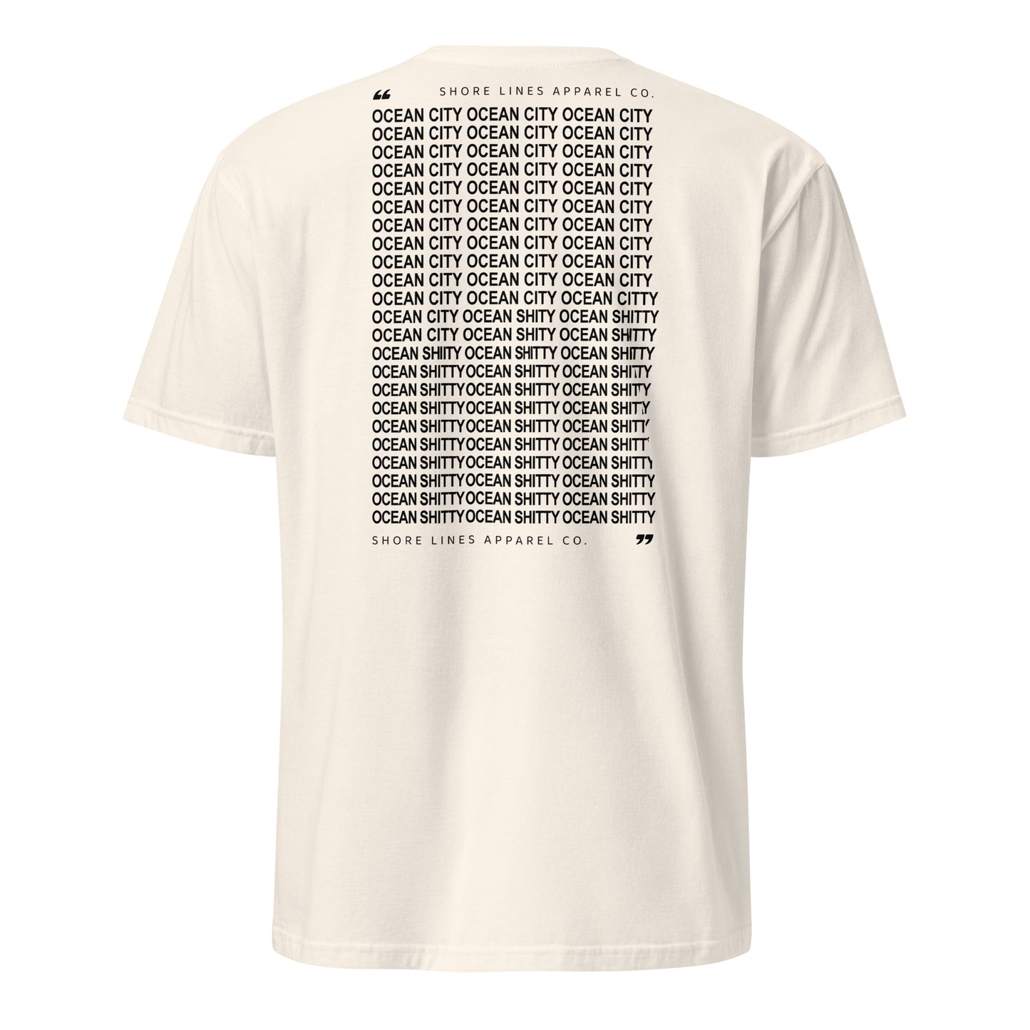 Ocean Shitty | Short Sleeve-natural-Shore Lines Apparel Co.™