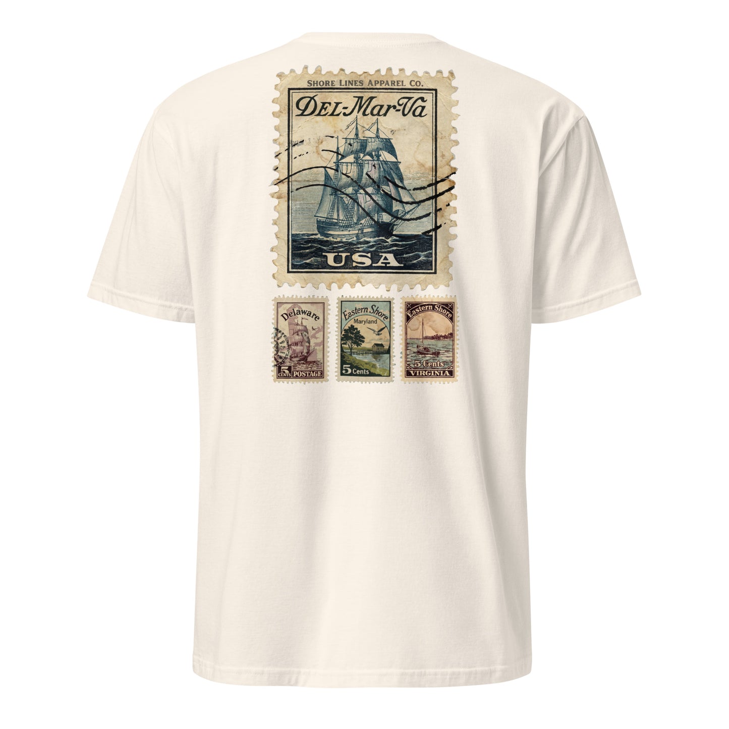 Stamps | Short Sleeve-natural-Shore Lines Apparel Co.™